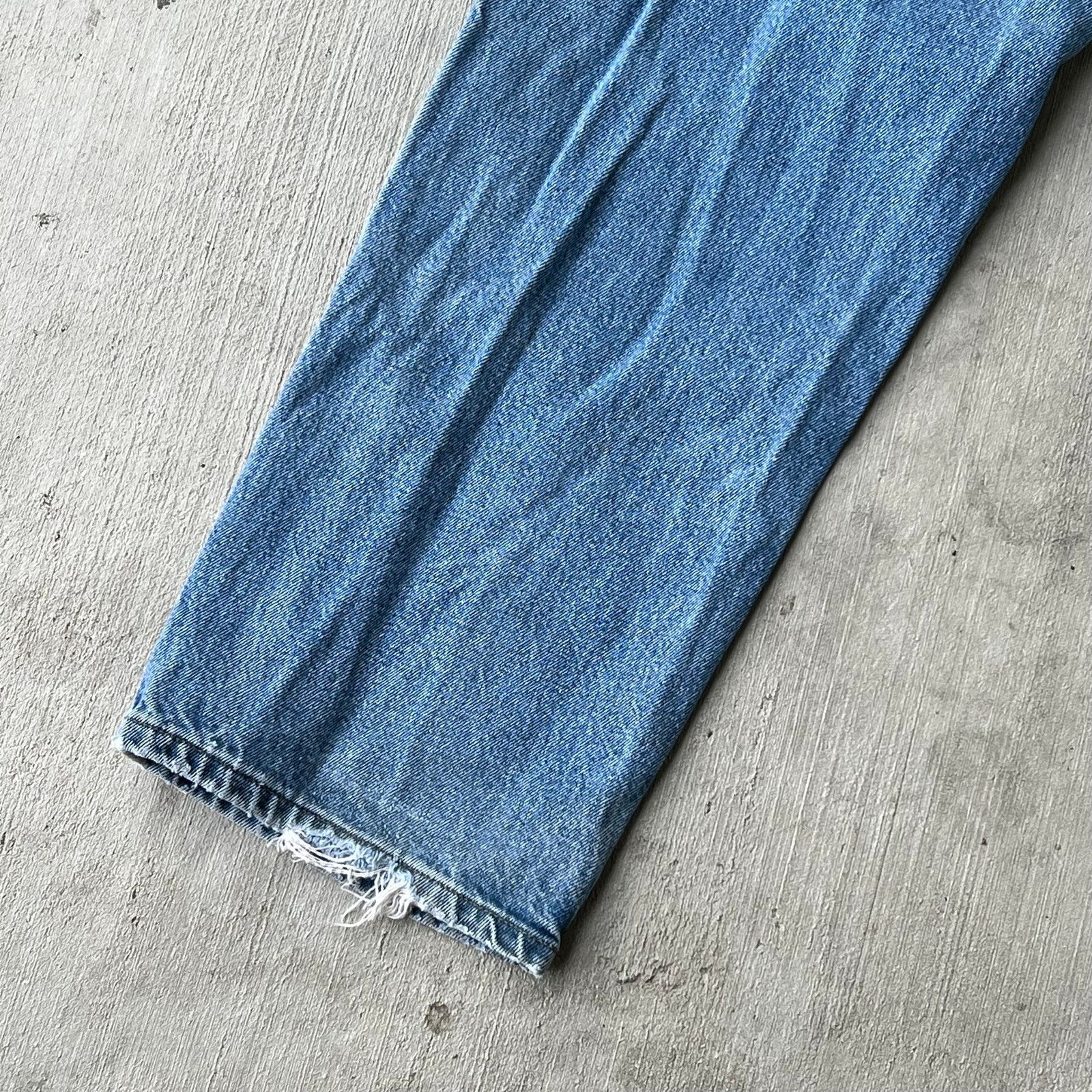 Carhartt × Vintage Carhartt blue denim jeans double knee work carpenter pants Size US 32 / EU 48 - 7 Thumbnail