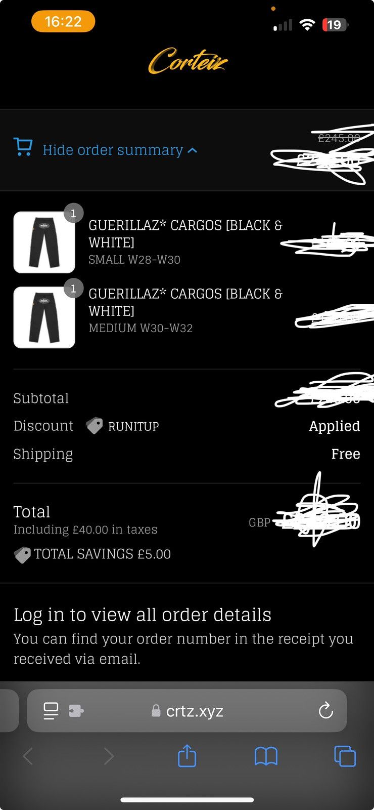 Other Corteiz alcatraz cargo trouser - black / white Size US 32 / EU 48 - 16 Thumbnail