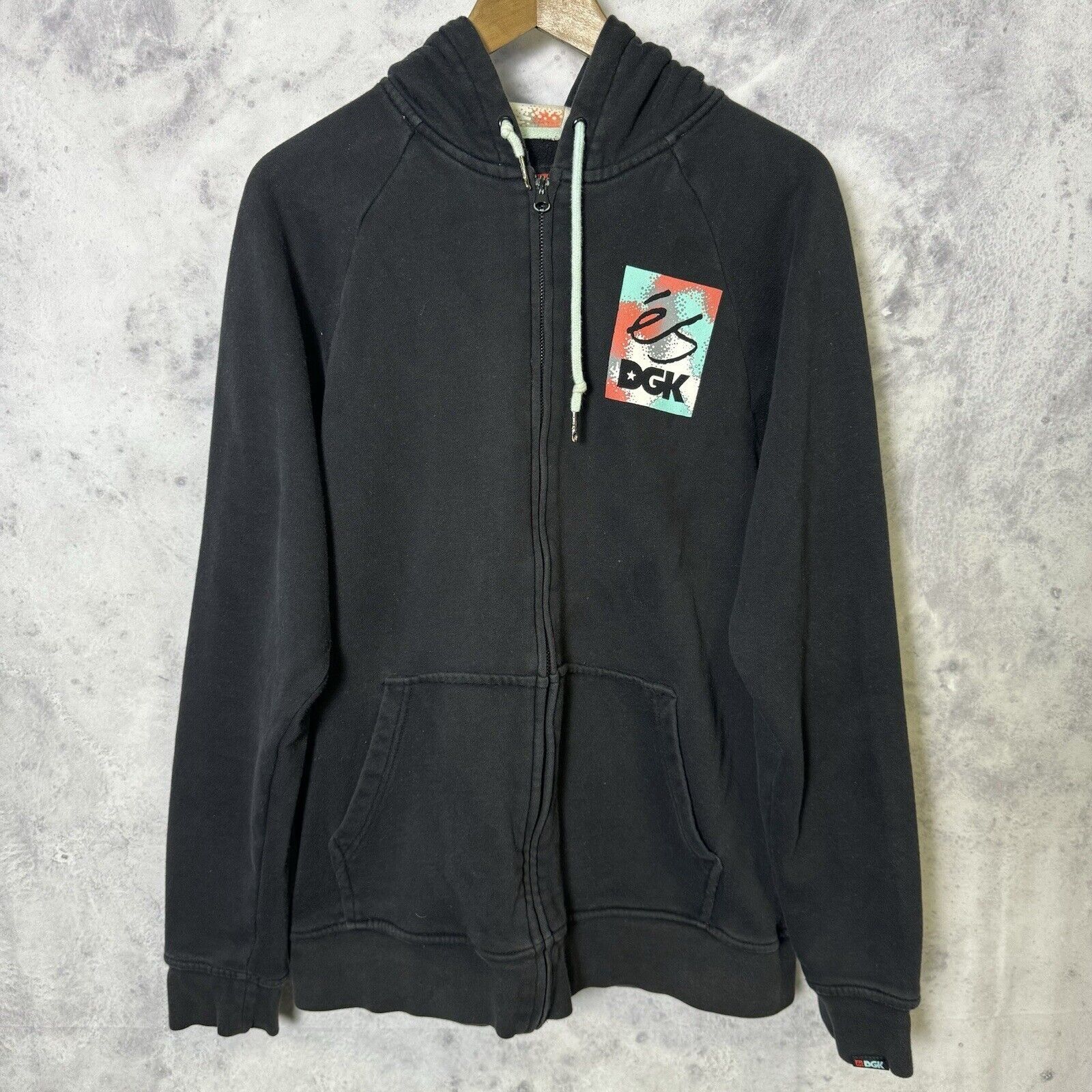 DGK × eS Es x DGK Skate Sweatshirt Mens Medium Black Full Zip Hoodie Size US M / EU 48-50 / 2 - 1 Thumbnail