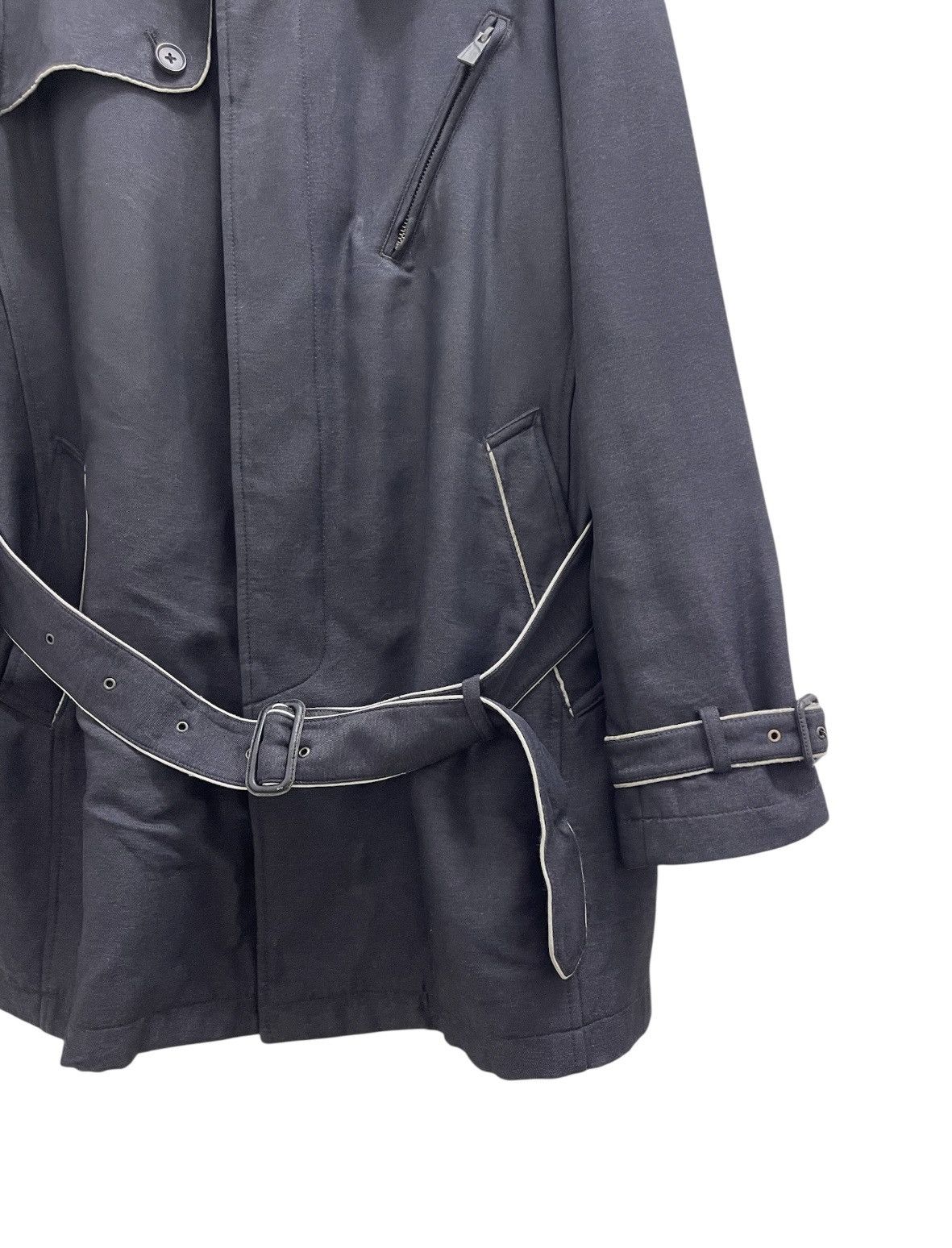 Katharine Hamnett London Yorkshire Tweed Lined Belted Coat Size US M / EU 48-50 / 2 - 6 Thumbnail