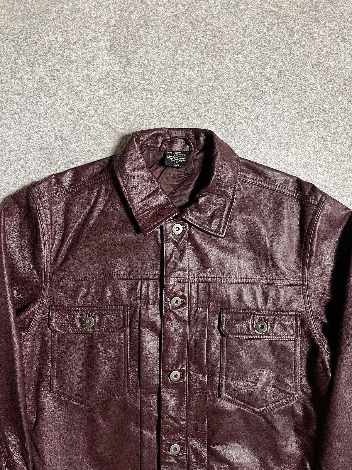 Japanese Brand 1990’s Burgundy Type II Leather Jacket Size US M / EU 48-50 / 2 - 5 Thumbnail