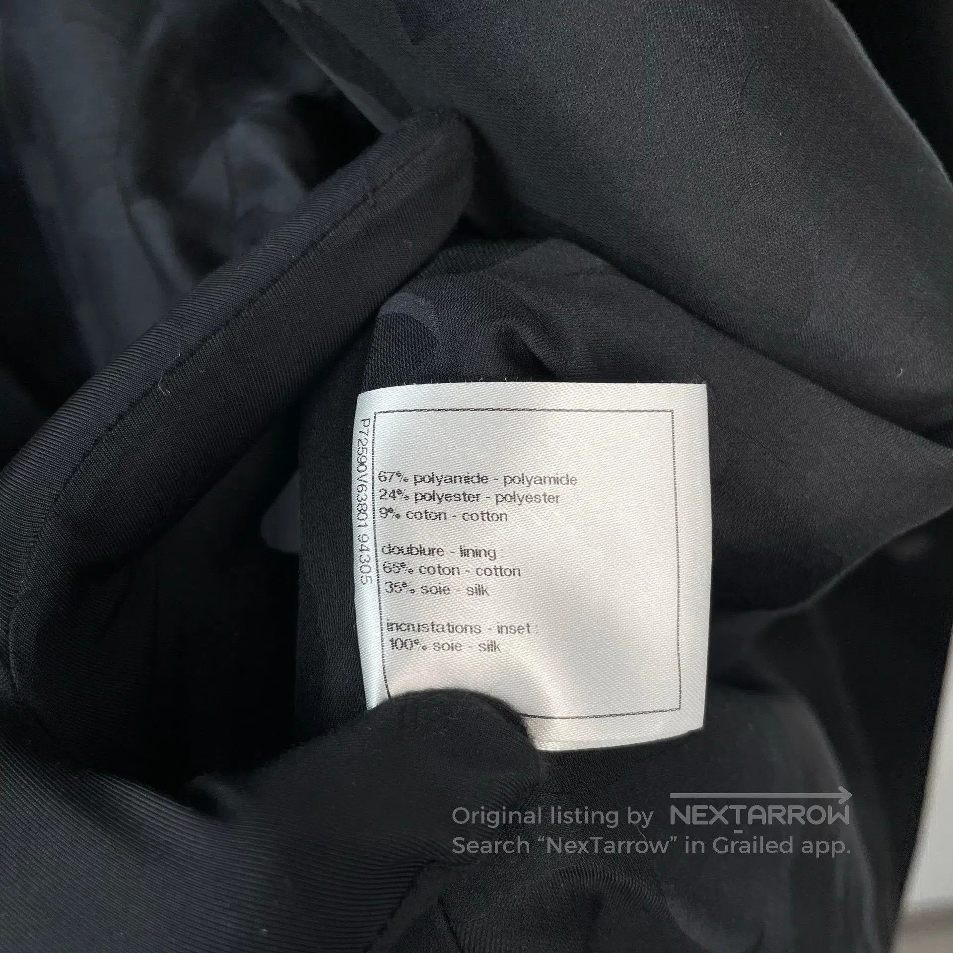 Chanel Chanel Black Fine Sparkle Shape Outerwear| Size XS / US 0-2 / IT 36-38 - 7 Thumbnail