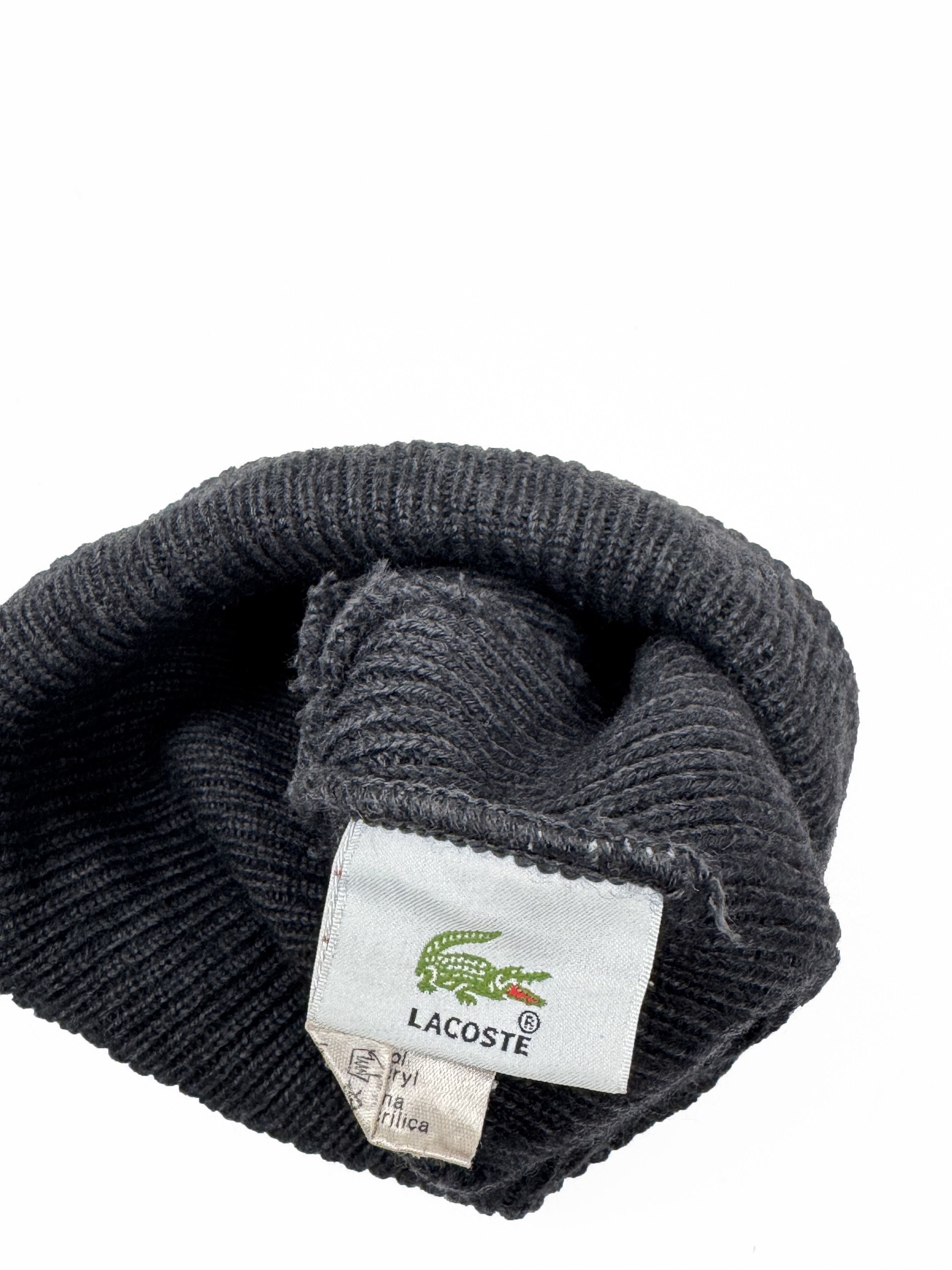 Lacoste Vintage 90s Lacoste Beanie Wool Hat Cap Made In France Size ONE SIZE - 4 Thumbnail