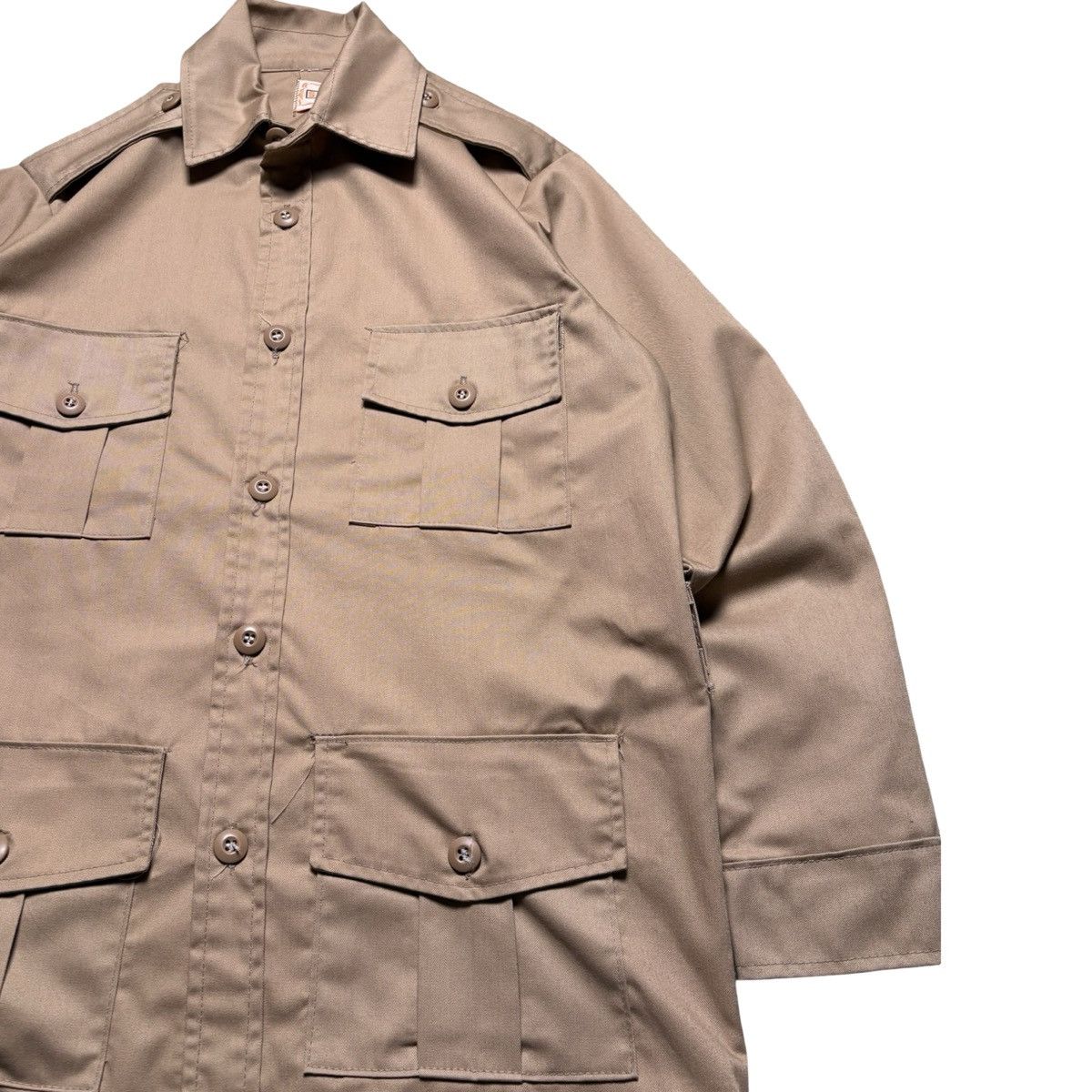 SafTbak Vintage 1970s SAFTBAK Khaki Safari Jacket With Belt EUC L Size US L / EU 52-54 / 3 - 2 Thumbnail