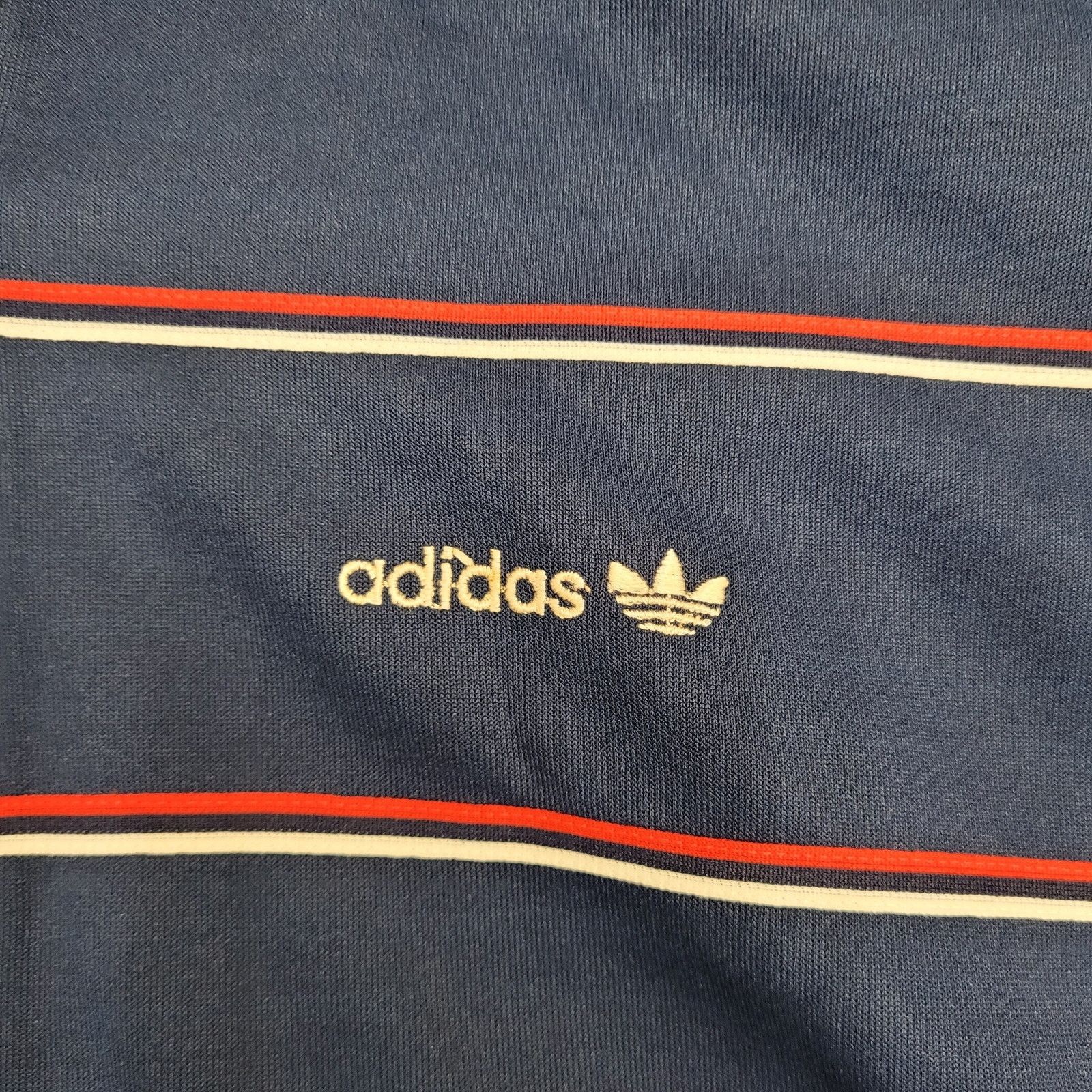 Adidas Vintage 90s ADIDAS Trefoil Track Jacket XL 24x25 Crop Blue Size US XL / EU 56 / 4 - 11 Thumbnail
