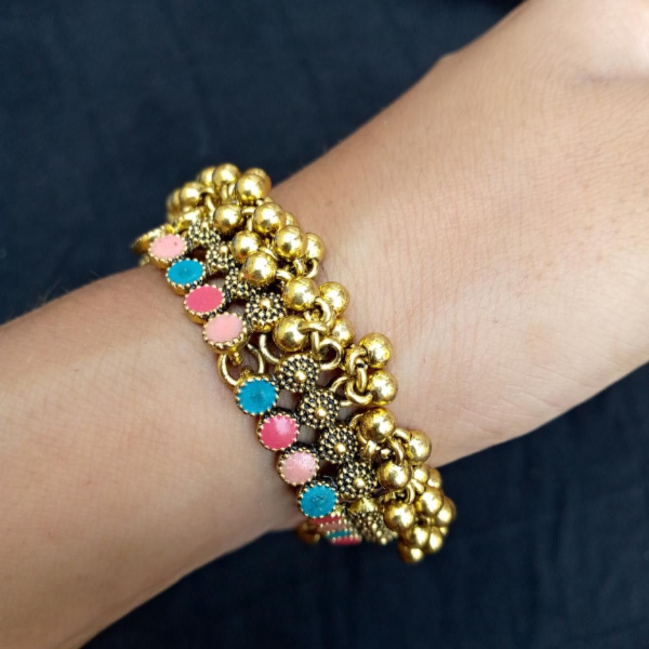 Other Retro Gold Color Metal Bracelet Size ONE SIZE - 1 Thumbnail