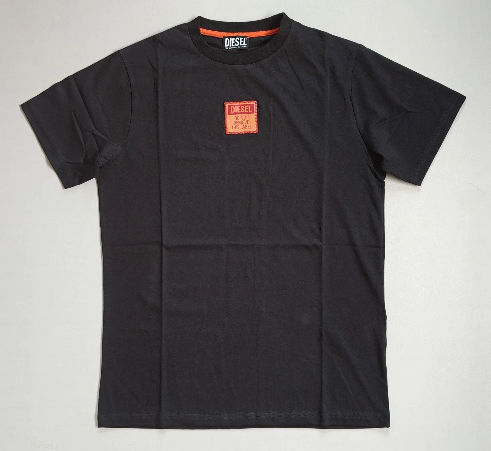 Diesel DIESEL Black T-Shirt With Logo Patch T 4120 Size US S / EU 44-46 / 1 - 2 Thumbnail
