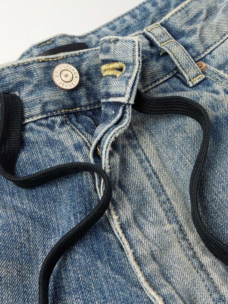 Balenciaga o1w1db10226 Baggy Shorts In Blue Size US 29 - 3 Thumbnail
