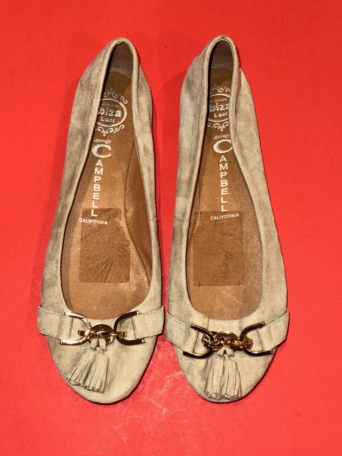Jeffrey Campbell Jeffrey Campbell Seriously Cream Suede Ballet Flats 9 US Size US 9 / IT 39 - 1 Thumbnail