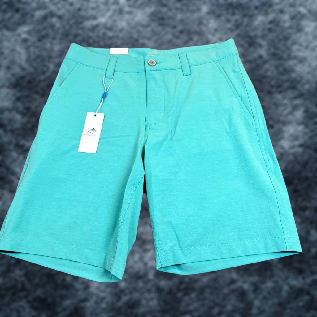 Southern Tide Southern Tide Performance Shorts Mens 30 Teal Stretch Moisture Wicking NWT Size US 30 / EU 46 - 1 Thumbnail