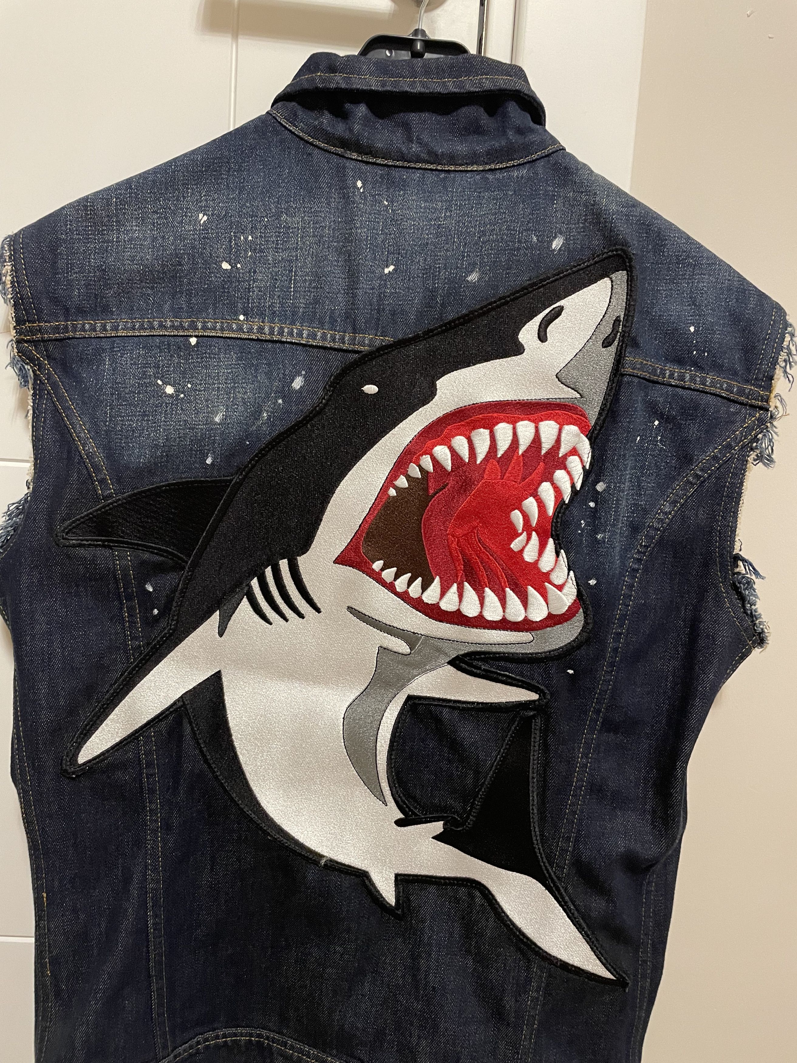 Philipp Plein Philipp Plein Bite Me Denim Vest M Size US M / EU 48-50 / 2 - 2 Thumbnail