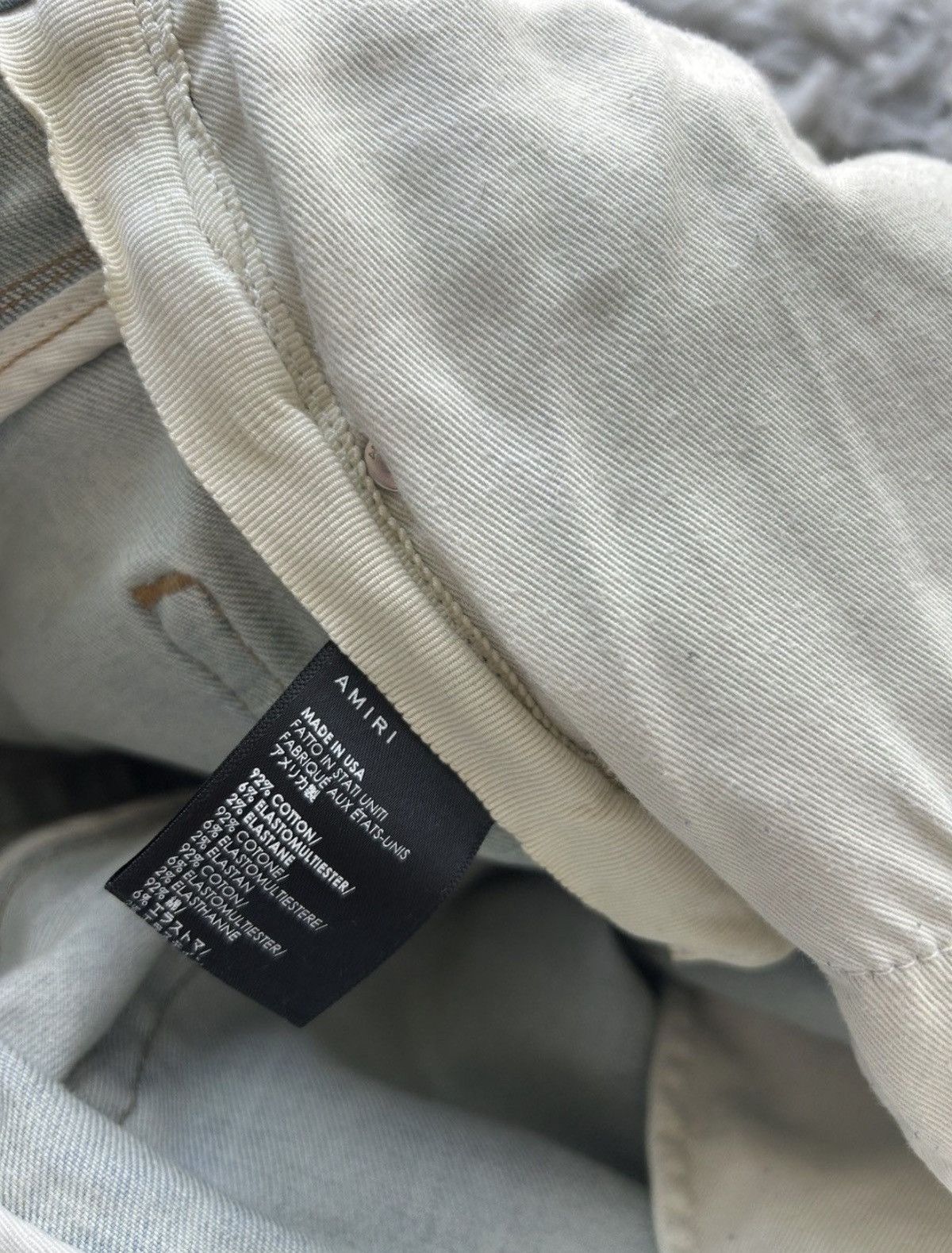 Amiri Amiri MX1 Blue Denim and Purple Watercolor Patches Size US 34 / EU 50 - 8 Thumbnail