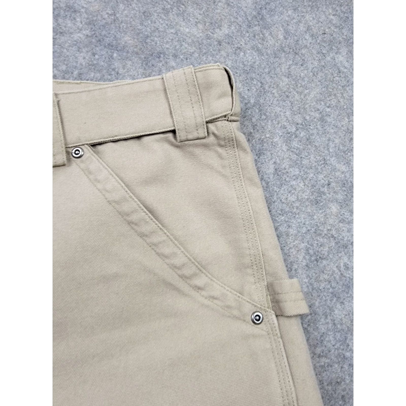 Vintage Duluth Pants Mens 44x32 Brown Tan Cool Dry Fire Hose Work Pants Carpenter Workwear Straight Leg Cargo Pockets Regular Clothing Mens Size US 44 / EU 60 - 4 Thumbnail