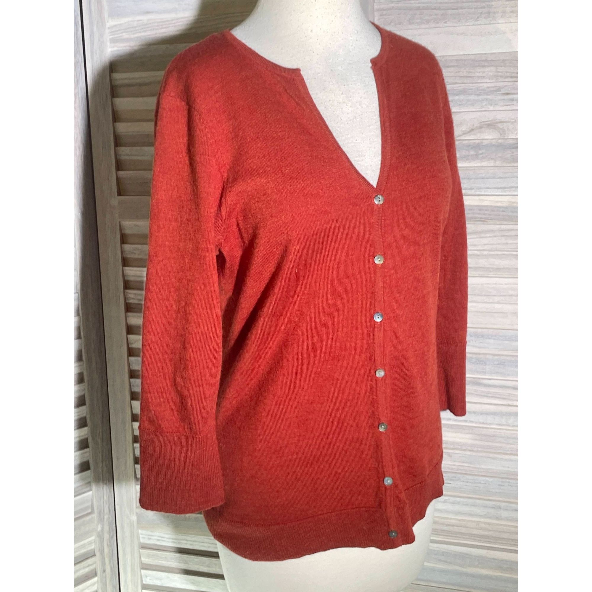 Other Carole Little Med Merino Wool Cardigan Size M / US 6-8 / IT 42-44 - 10 Thumbnail