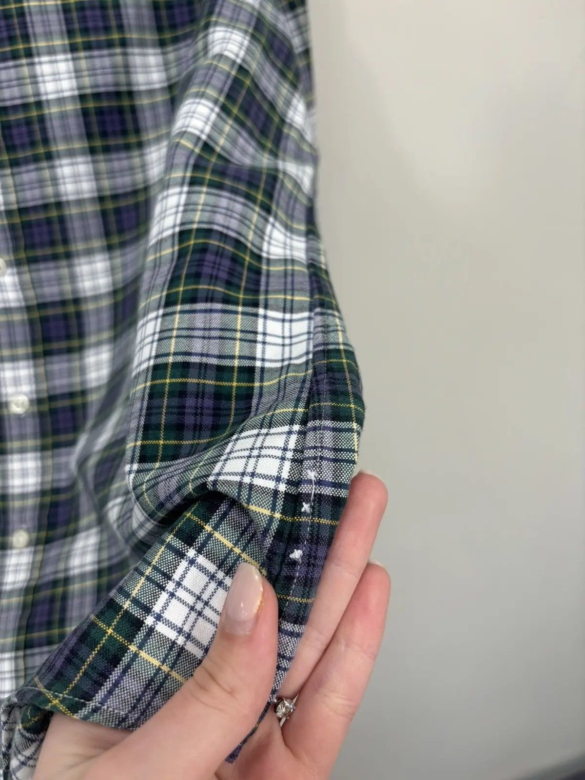 Ralph Lauren × Vintage Vintage Ralph Lauren Tartan Check Luxury Button Up Shirt Size US L / EU 52-54 / 3 - 6 Thumbnail