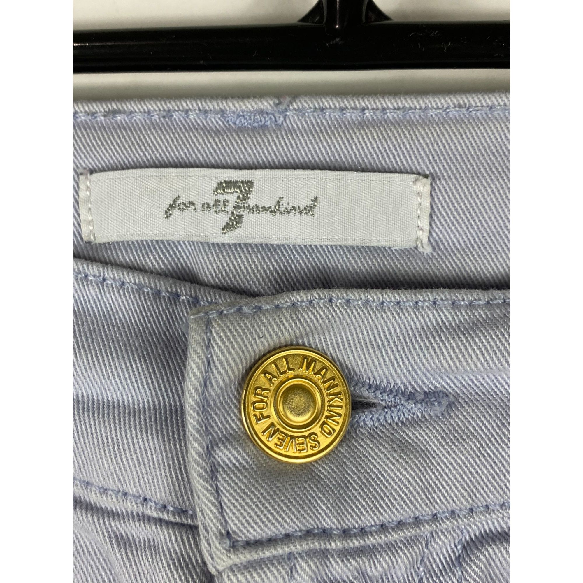Other Seven for All Mankind Ankle Zip Slim Tapered Denim Jeans 29x Size 29" - 4 Thumbnail