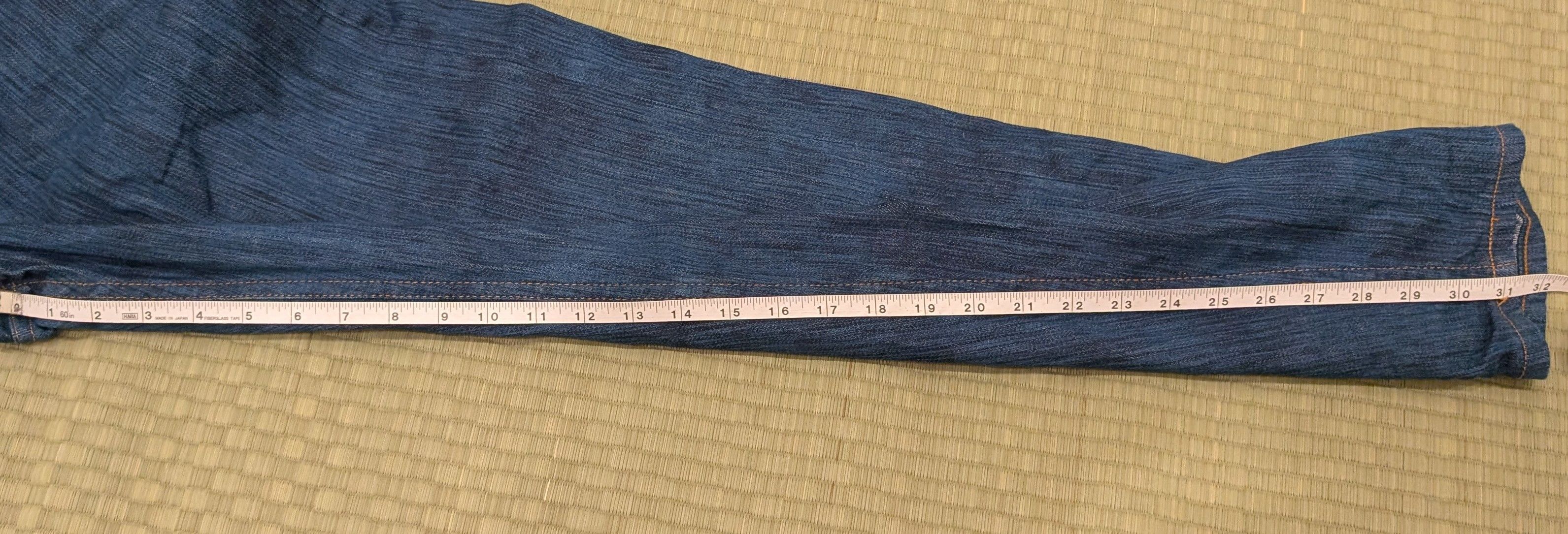 Naked & Famous Naked & Famous Easy Guy Cerulean Kasuri Selvedge Denim Jeans Size US 30 / EU 46 - 6 Thumbnail