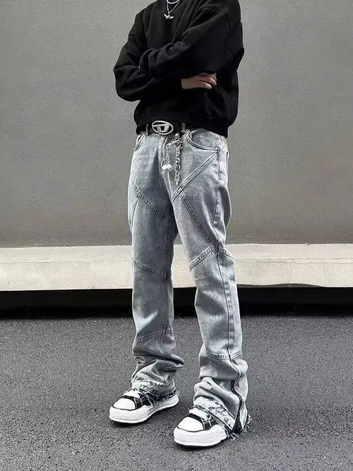 Other Street wash side zip bootcut jeans Size US 32 / EU 48 - 2 Thumbnail