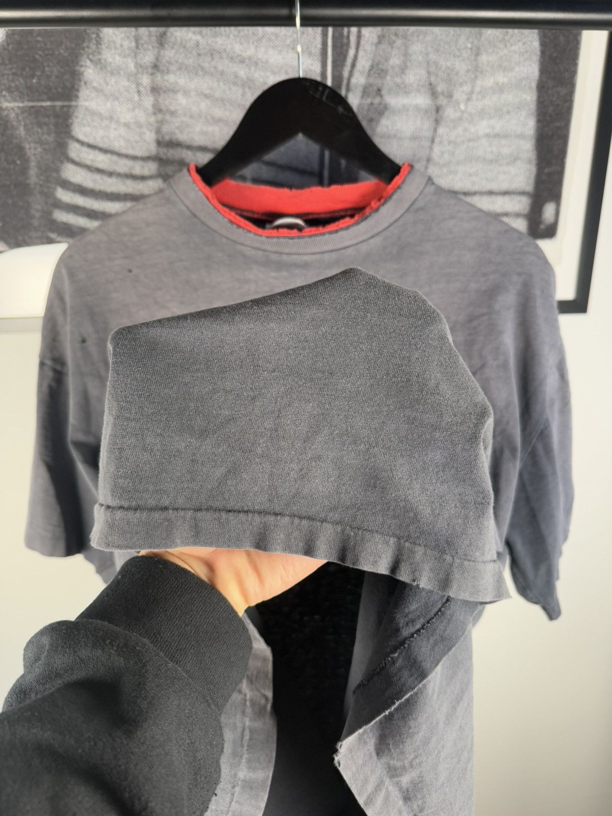 Vintage 🚭INSANE🚭 90s THRASHED FADED 2-COLLAR “WINSTON RACING” SHIRT Size US XL / EU 56 / 4 - 12 Thumbnail