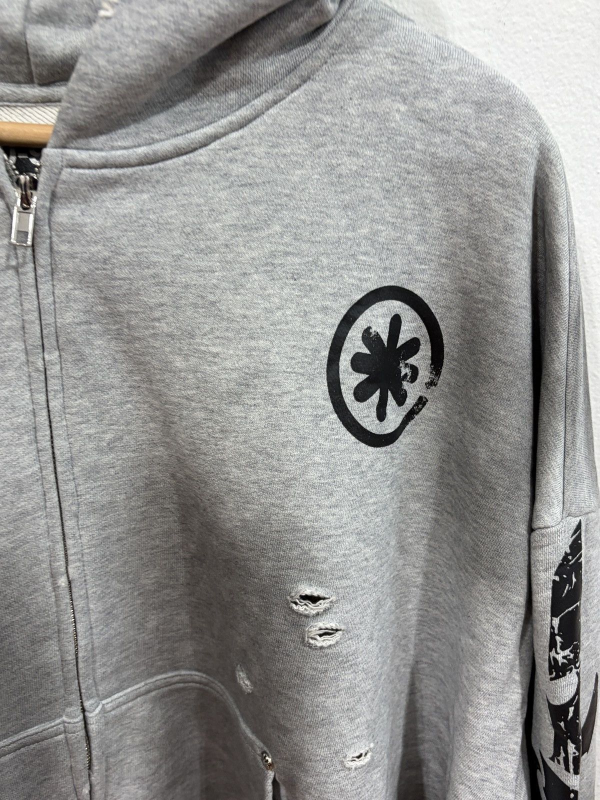 LOSTSHDWS Lostshdws Acid Wash Grey Hoodie Size US S / EU 44-46 / 1 - 2 Thumbnail