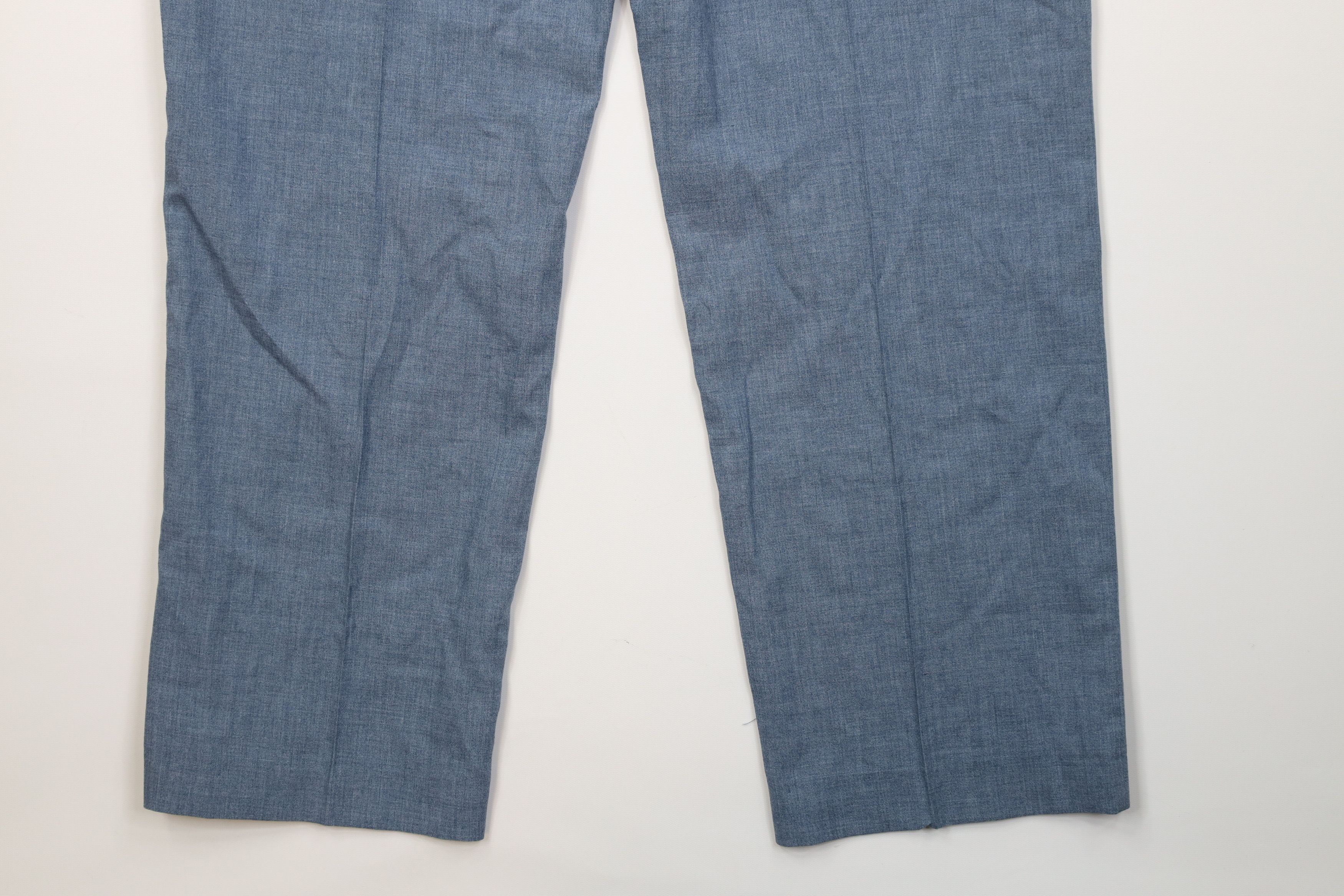 Vintage Vintage 70s Streetwear Gabardine Knit Wide Leg Chino Pants Size US 40 / EU 56 - 13 Thumbnail