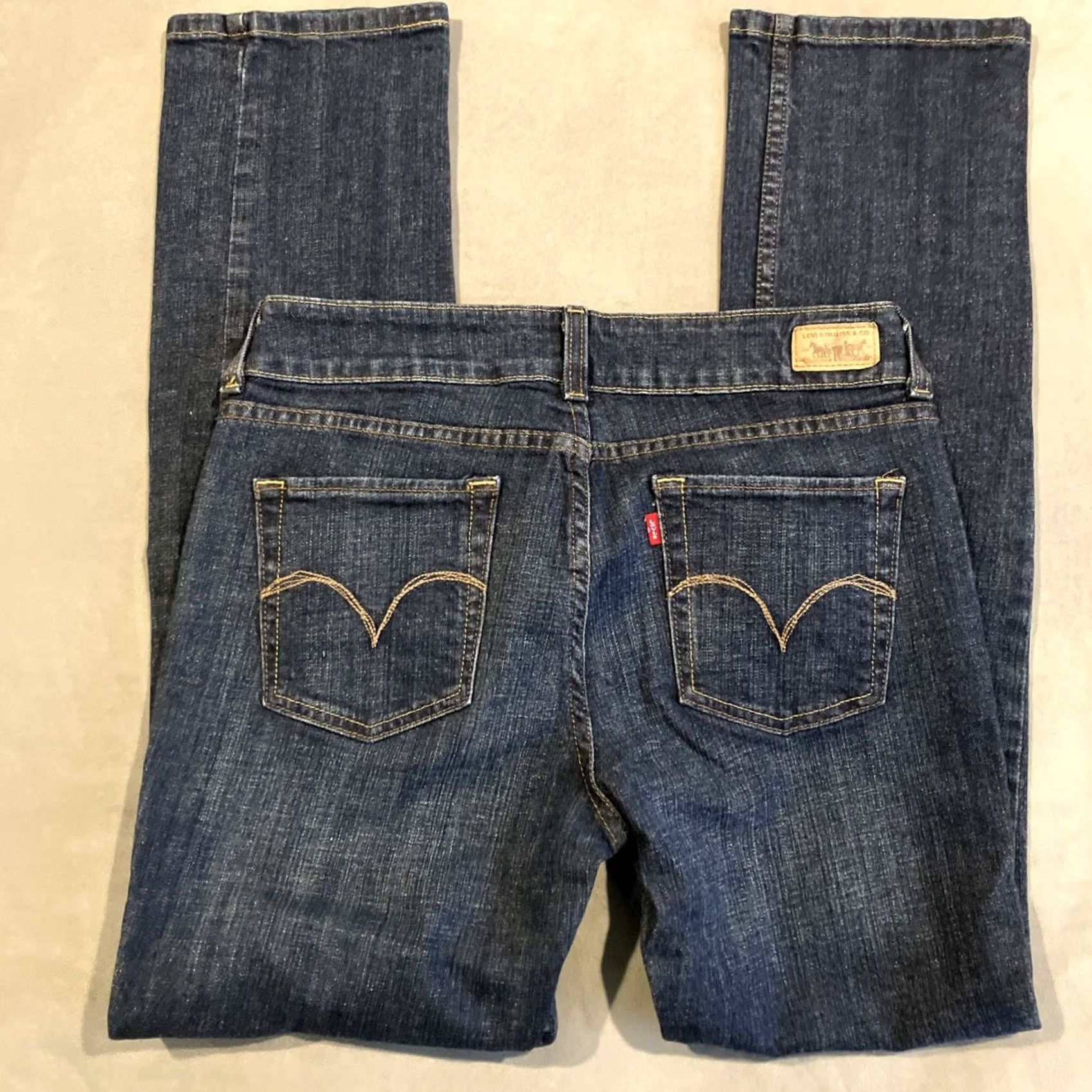 Levi's Levi’s 526 Slender Straight Blue Denim Jeans Women's 32" X 30" Inseam Dark Size 24" / US 00 / IT 34 - 4 Thumbnail