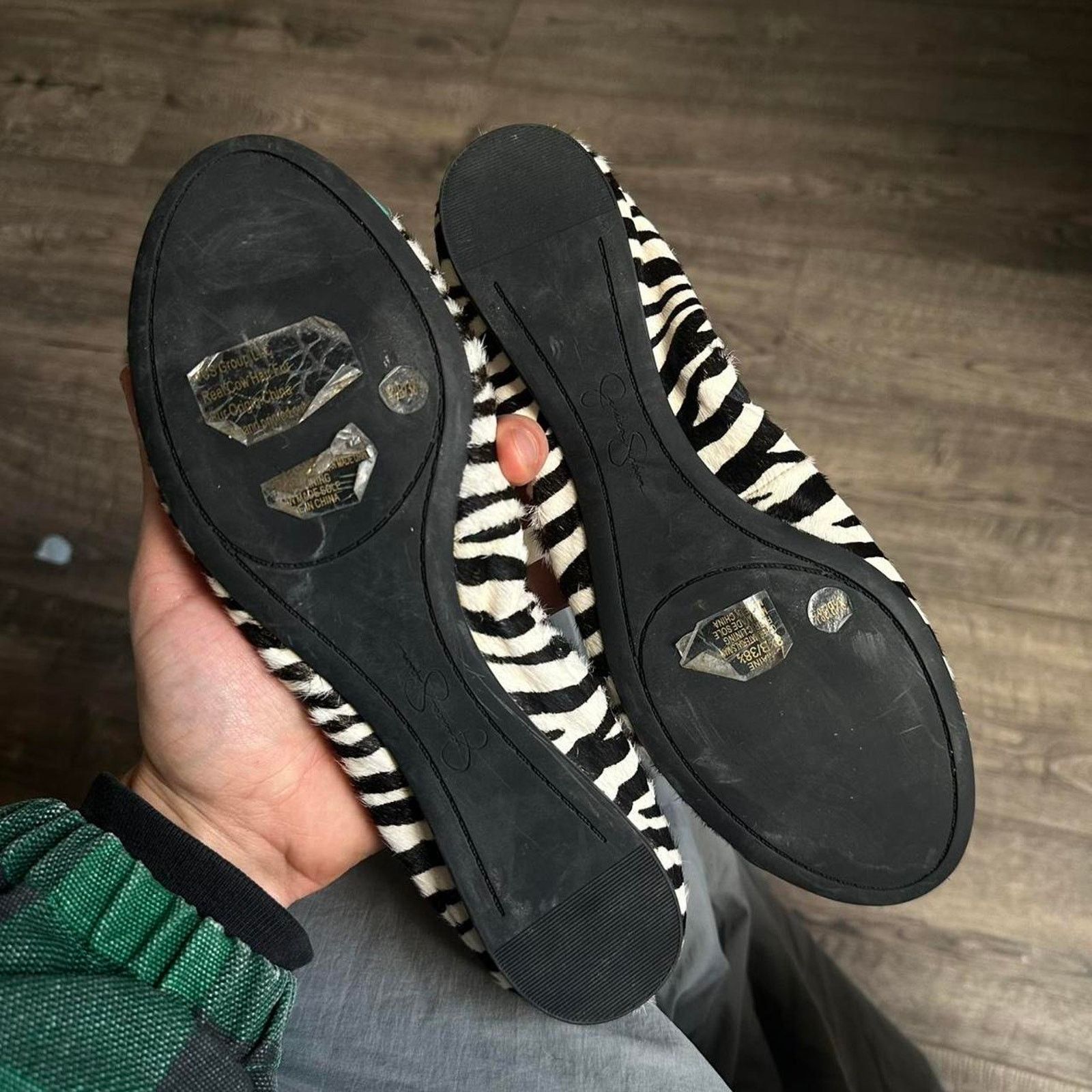 Vintage Vintage Y2K Zebra Jessica Simpson Round Toe Flats Slip On Size US 8.5 / IT 38.5 - 5 Thumbnail