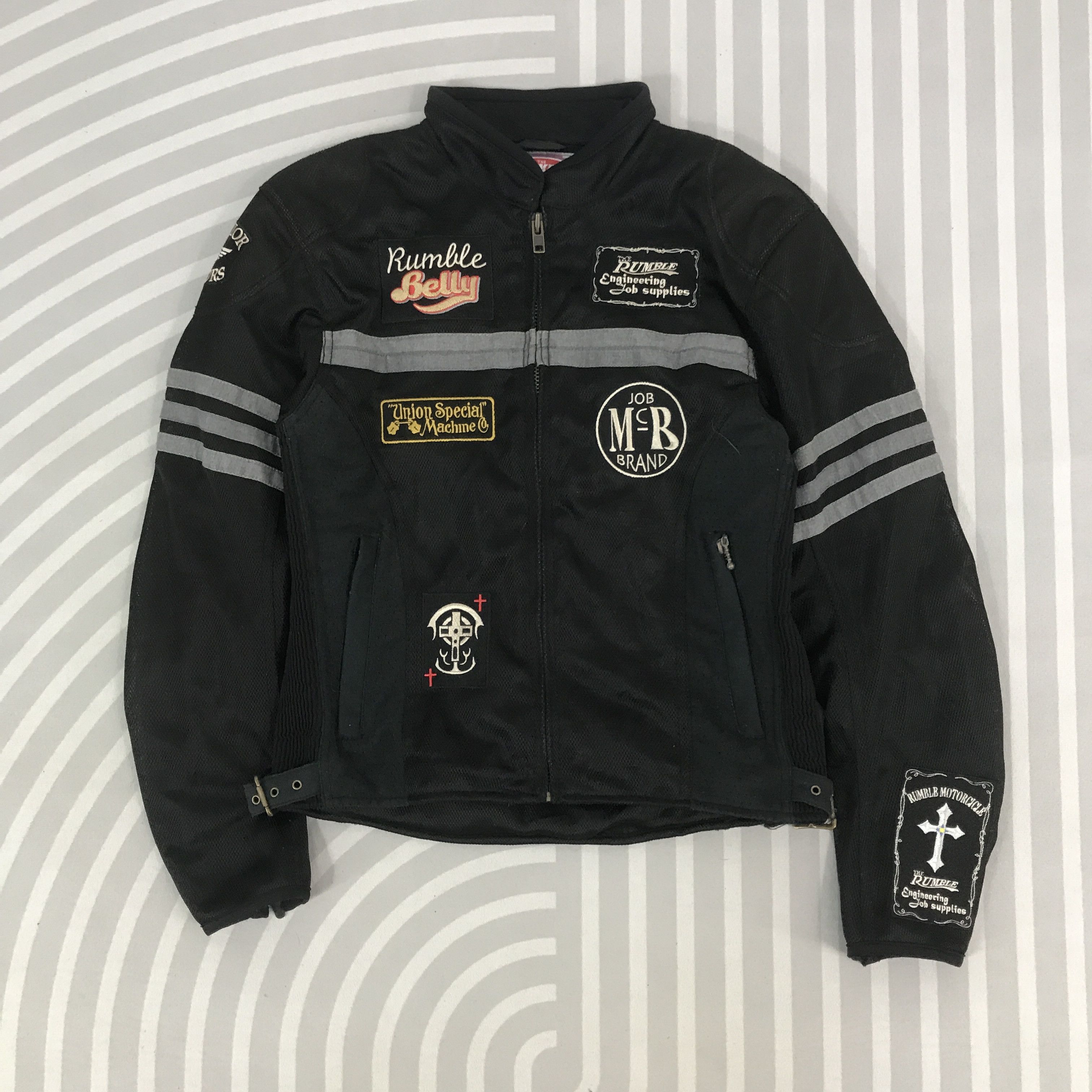 Japanese Brand × Vintage Vintage Rumble Wheelers Racing punk motorcycle Jacket Size US M / EU 48-50 / 2 - 2 Thumbnail