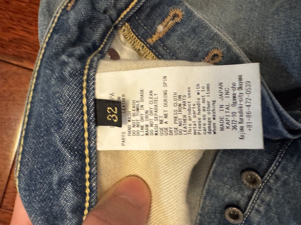 Kapital × Kapital Kountry kapital monkey cisco gem denim (indigo) Size US 32 / EU 48 - 3 Thumbnail