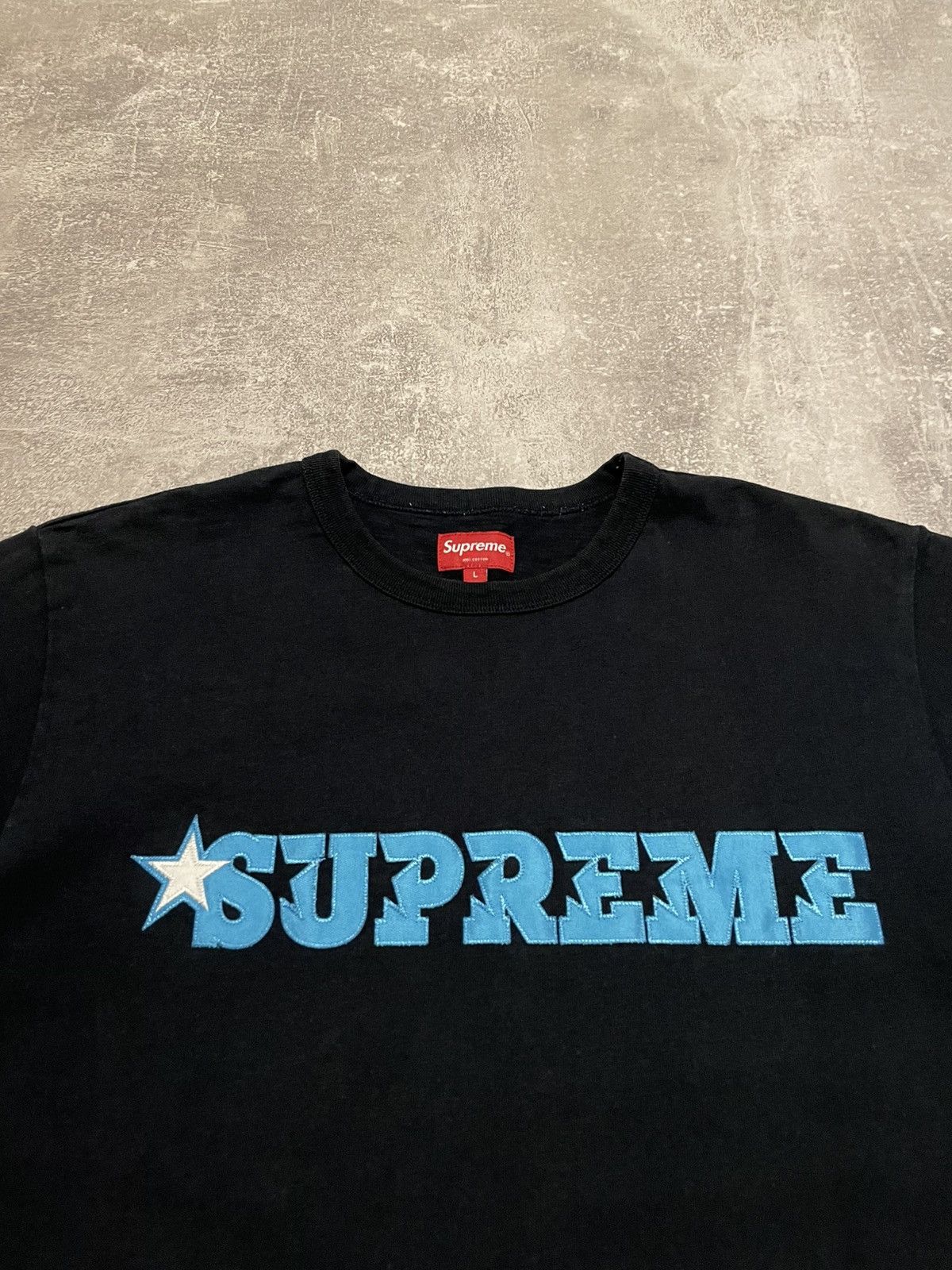 Hypebeast × Supreme Supreme Embroidered Star Logo Heavy T-Shirt Size US L / EU 52-54 / 3 - 2 Thumbnail