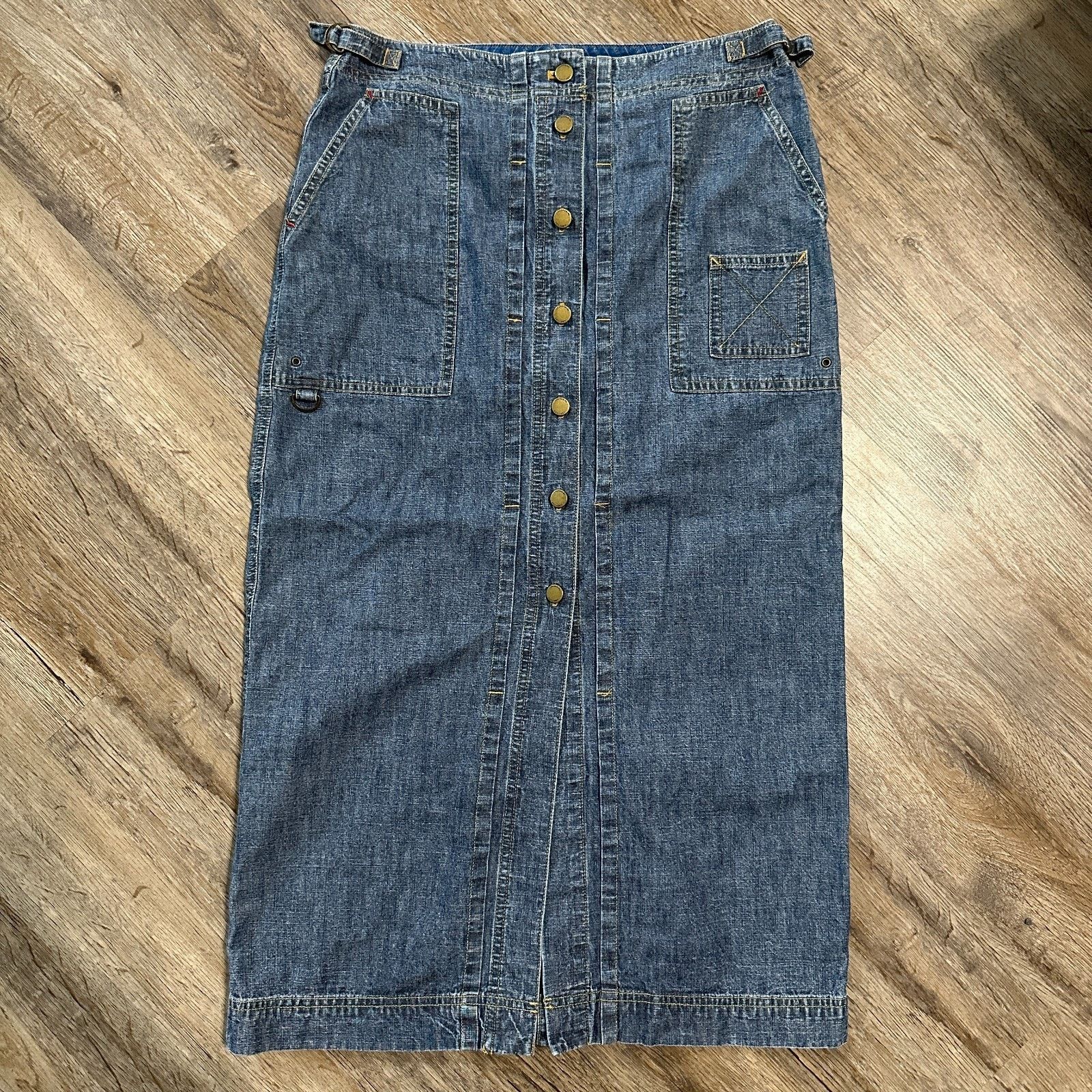 Lauren Ralph Lauren Vintage Lauren Jeans Co Ralph Maxi Denim Skirt 6 Petite Size 28" / US 6 / IT 42 - 1 Thumbnail