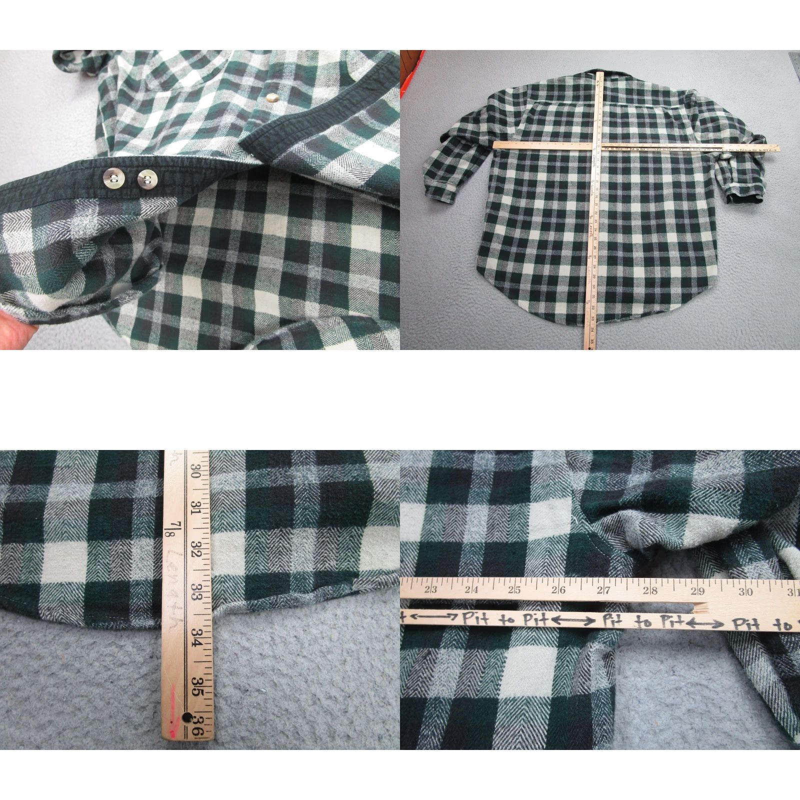 Rusty VINTAGE Rusty Flannel Shirt Mens XL Green Black Plaid Button-Up 90s Size US XL / EU 56 / 4 - 8 Thumbnail