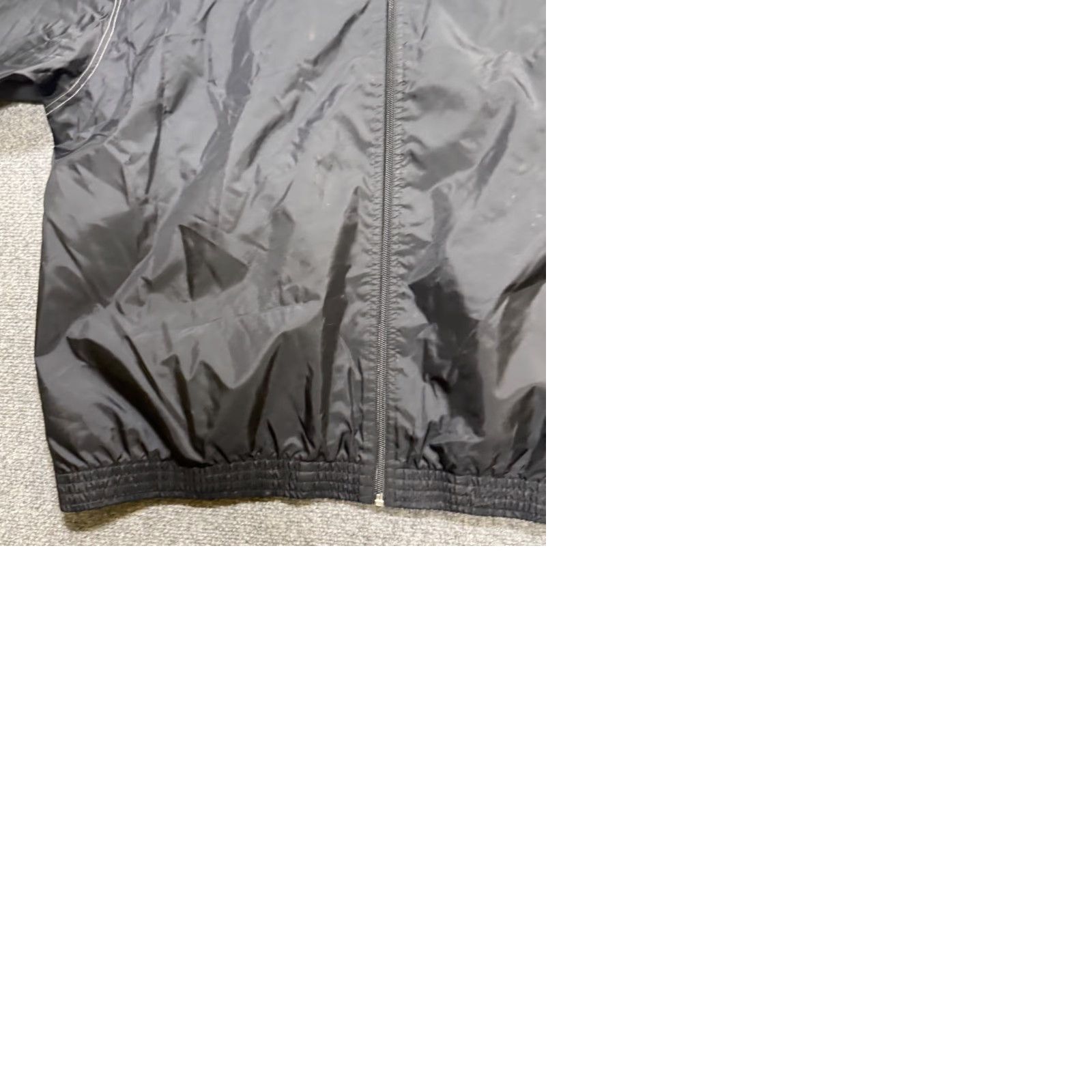 Adidas VTG Adidas Jacket Mens XXL Black 90s Gray Y2K Nylon Windbreaker Track Jacket Mens XXL Black Track Jacket Distressed Vintage Windbreaker Size US XXL / EU 58 / 5 - 9 Thumbnail