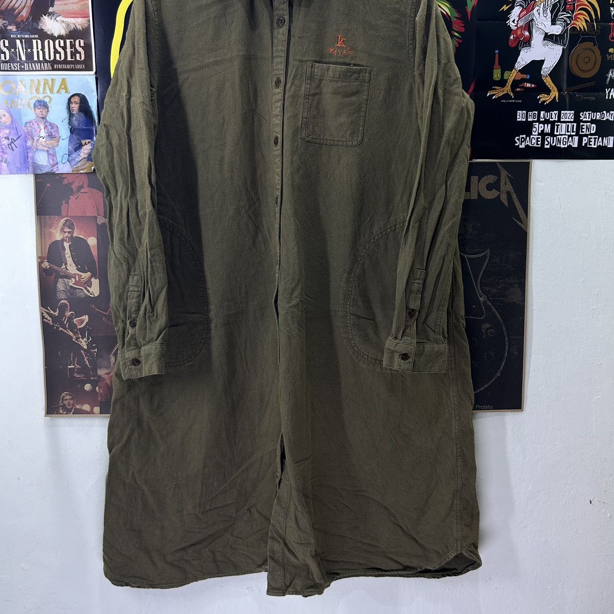Vintage Vintage Kriff Mayer Shirt Dress Size L / US 10 / IT 46 - 4 Thumbnail