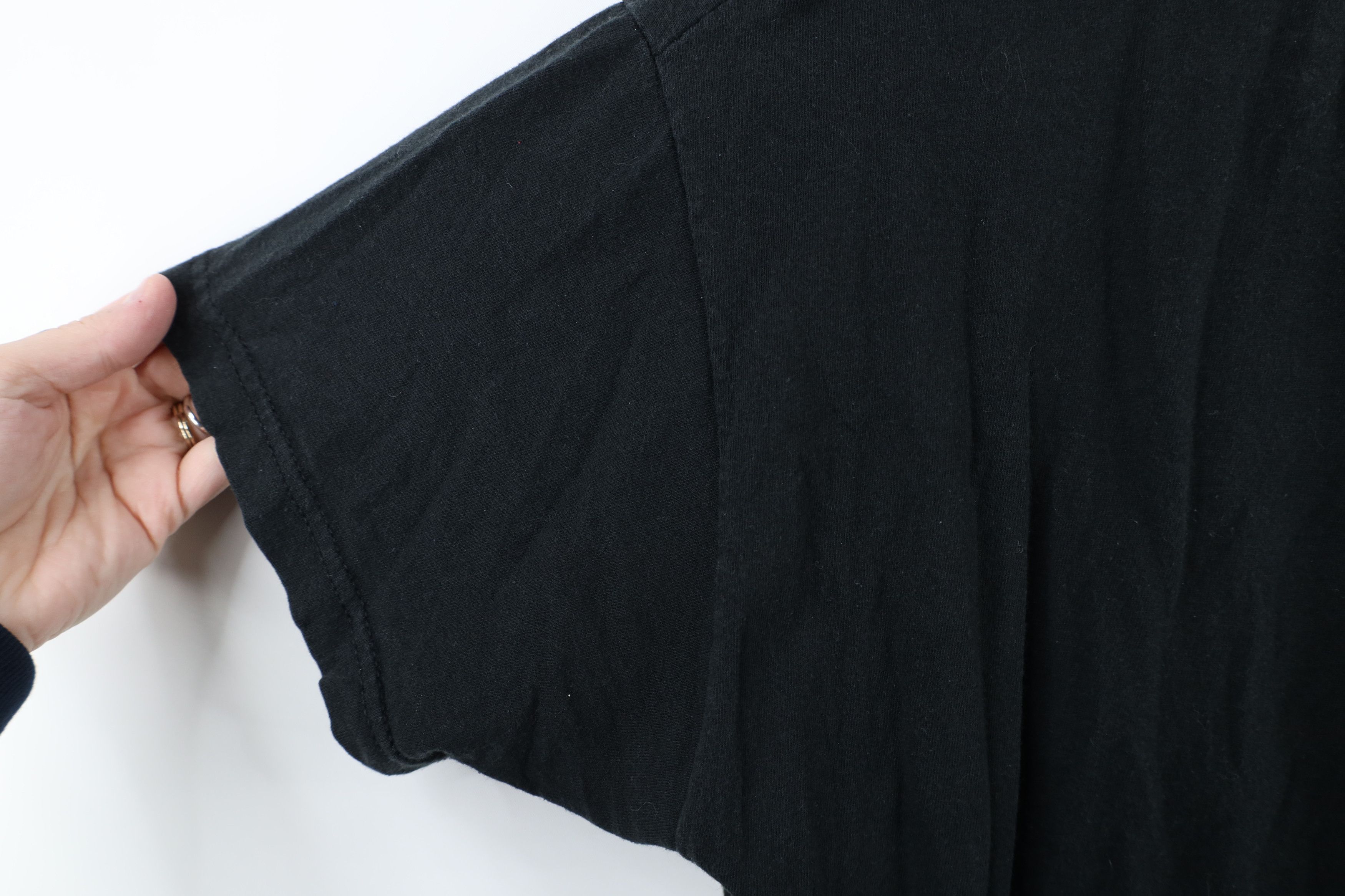 Vintage Vintage 90s Streetwear Blank Pocket T-Shirt Black Cotton Size US M / EU 48-50 / 2 - 7 Thumbnail