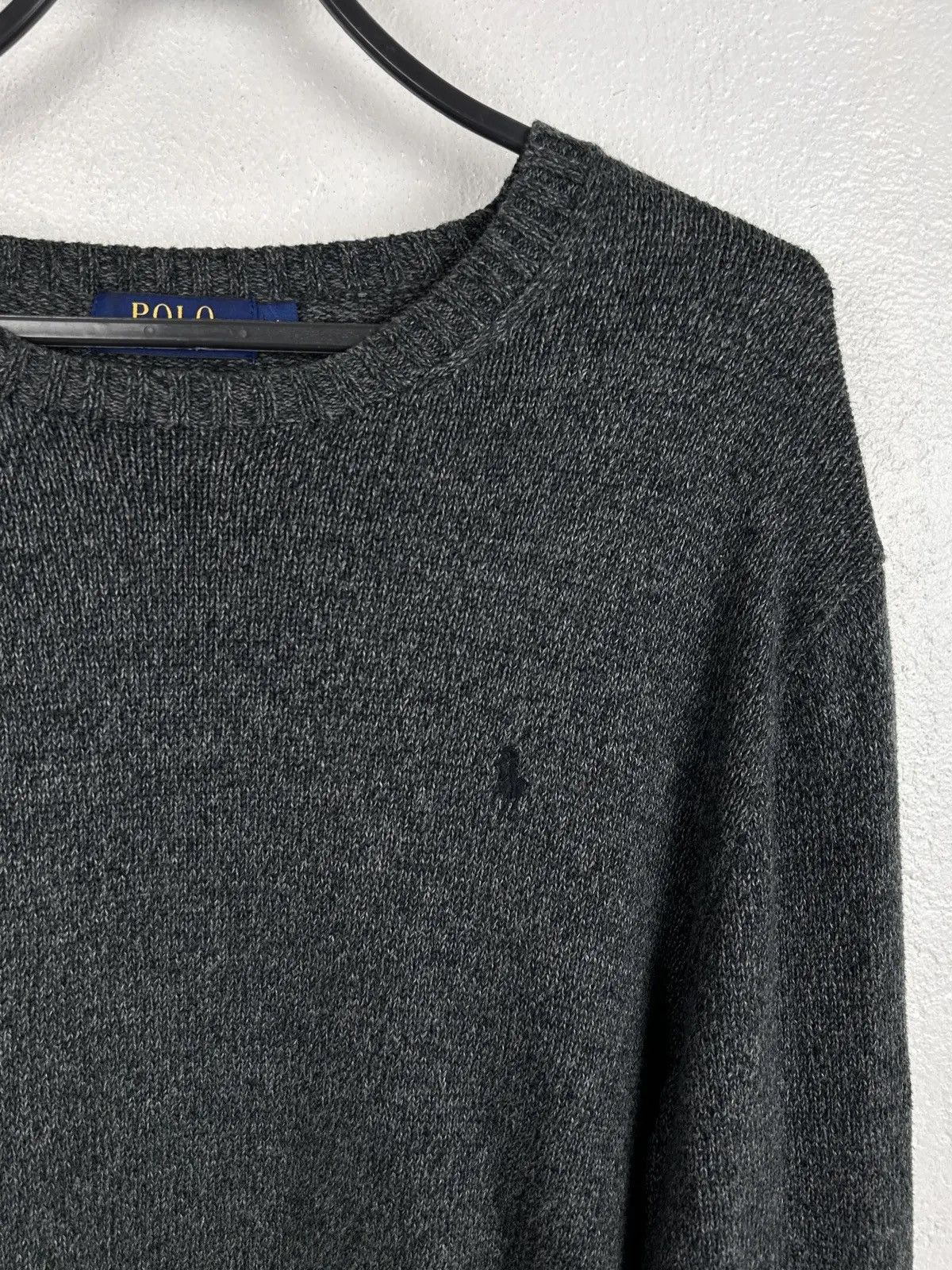 Polo Ralph Lauren Polo By Ralph Lauren Dark Grey Knitwear Heavy Sweater Size US L / EU 52-54 / 3 - 2 Thumbnail