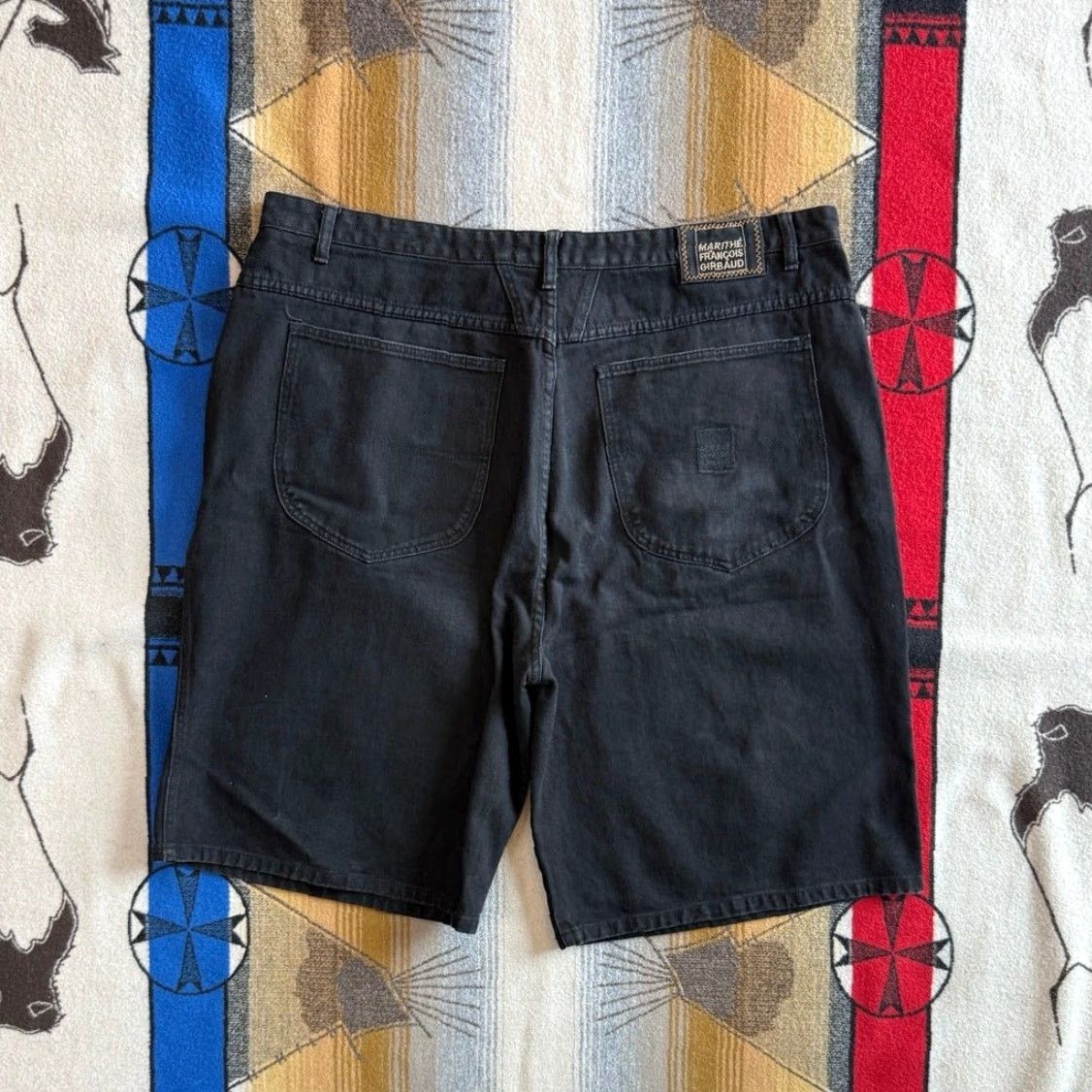 Vintage VINTAGE Y2K Marithe Francois Girbaud Baggy Denim Jean Shorts Black Size 44 Skate Size US 44 / EU 60 - 2 Thumbnail