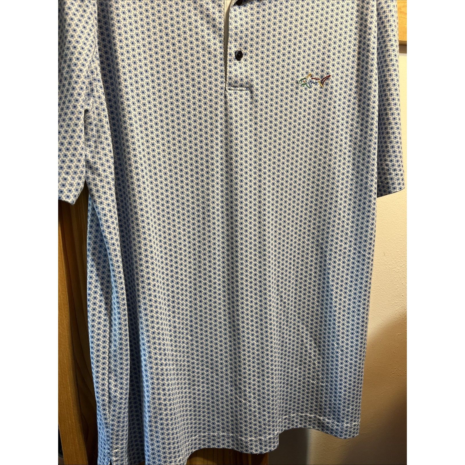 Greg Norman Greg Norman XL Polo Polyester Pima Cotton Blend Blue White Size US XL / EU 56 / 4 - 6 Thumbnail