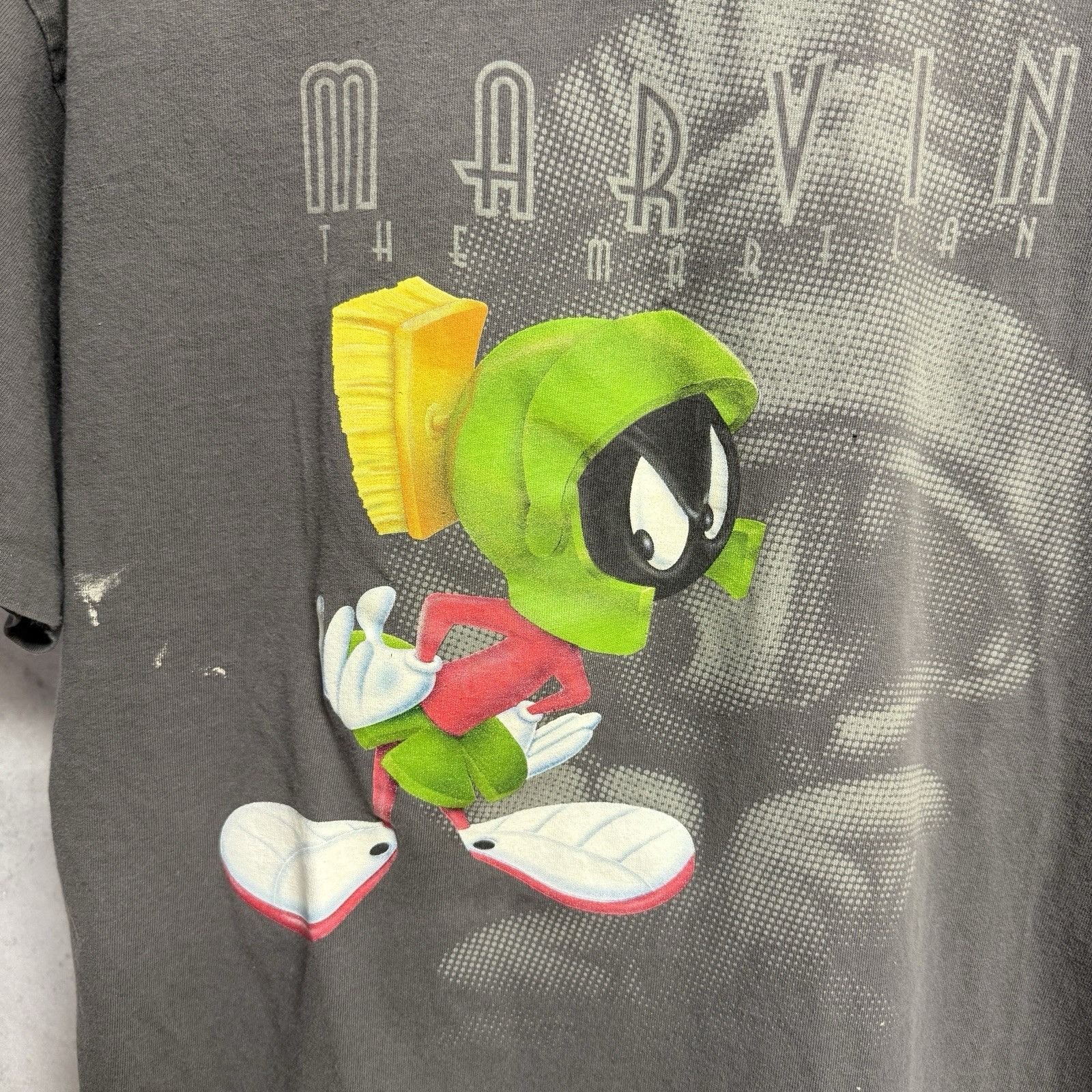 Warner Bros Vintage 90s Marvin The Martian Looney Tunes T Shirt Mens XL Size US XL / EU 56 / 4 - 3 Thumbnail