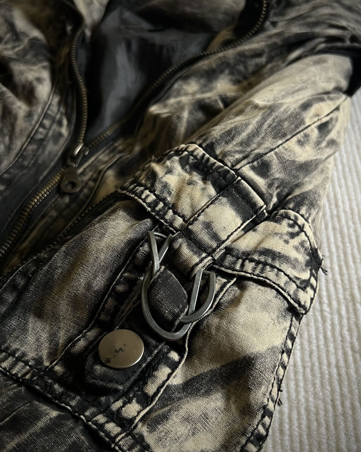 Japanese Brand Xfrm Flame Wash Studded Skeleton Panel Hooded Jacket 2000s Size US M / EU 48-50 / 2 - 17 Thumbnail