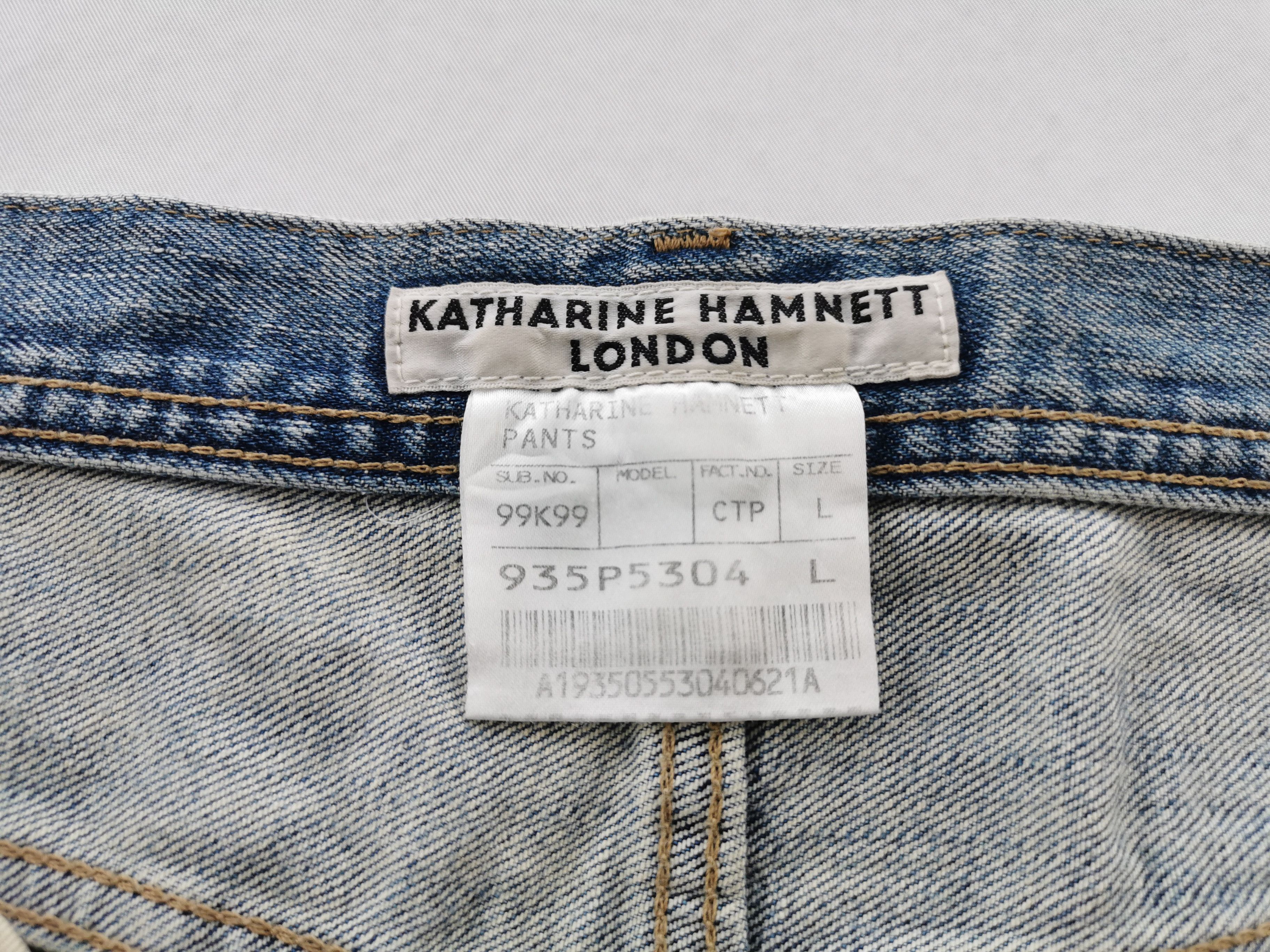 Katharine Hamnett London Distressed Vintage 90's Katharine Hamnett Selvedge Denim Size US 34 / EU 50 - 9 Thumbnail