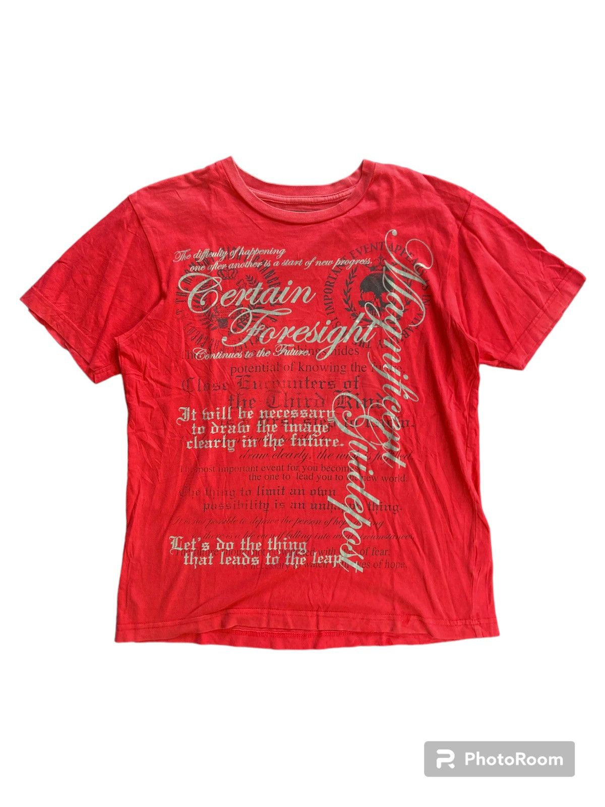 image of Beauty Beast x If Six Was Nine The Difficulty Of Happening Beaumont Car Tee in Red (Size Medium)