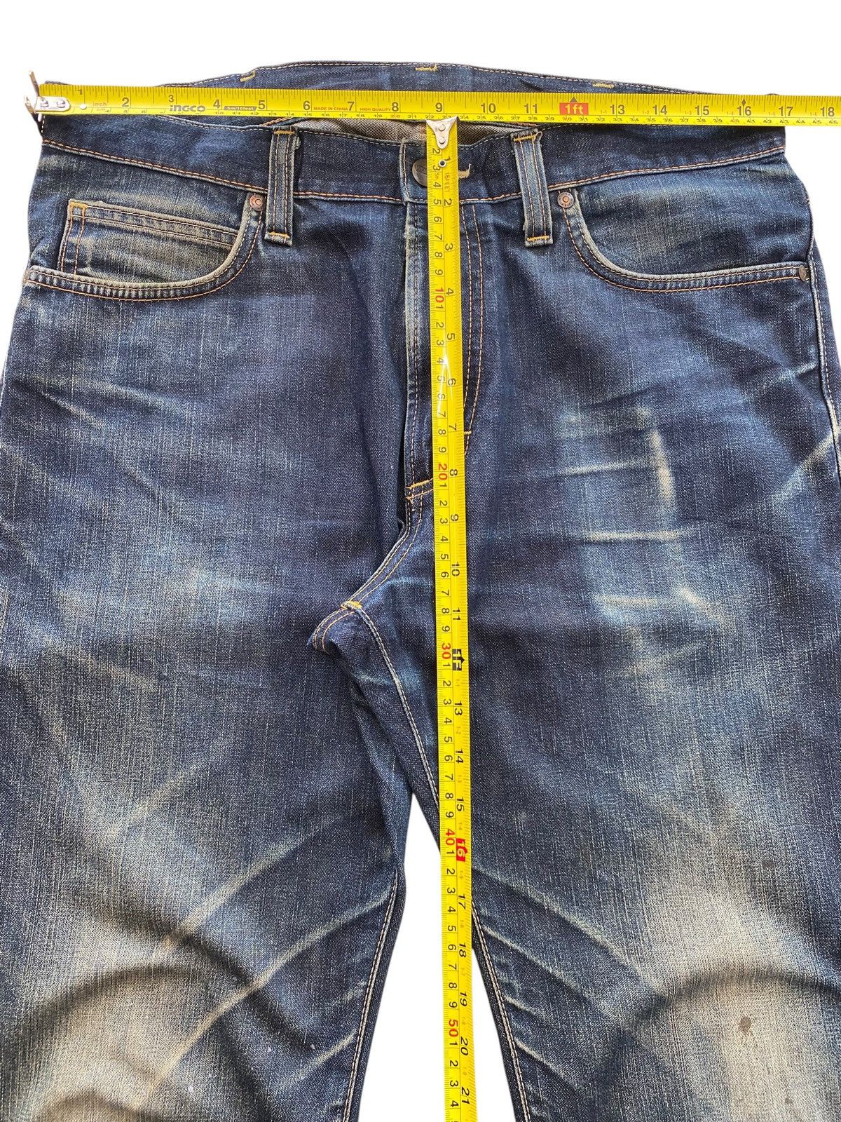Wrangler Wrangler Mud Wash Whiskered Style Straight Leg Jeans Size US 34 / EU 50 - 6 Thumbnail