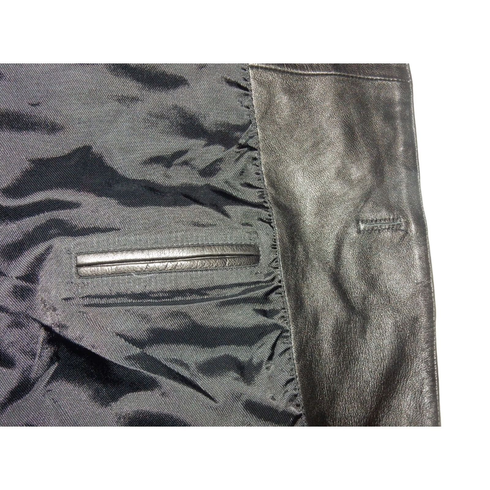 Ralph Lauren Ralph Lauren Men's Sport Coat Blazer 48L Black Lambskin 3 Buttons Long Coat Jacket Blazer Mens 48 Long Jacket Size 48R - 7 Thumbnail