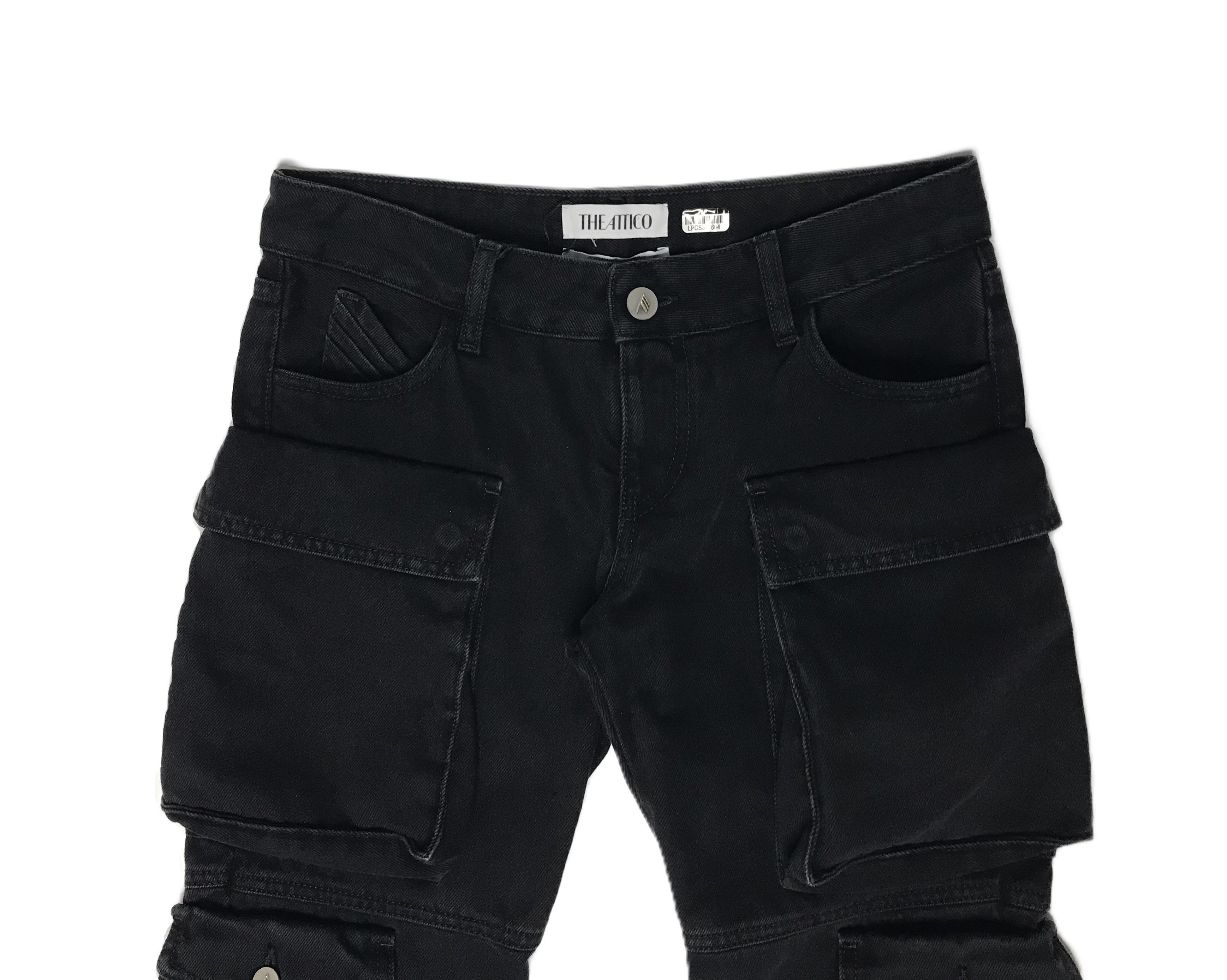 The Attico The Attico Womens Essie Jeans Cargo Black Size 25 Size 25" / US 0 / IT 36 - 6 Thumbnail