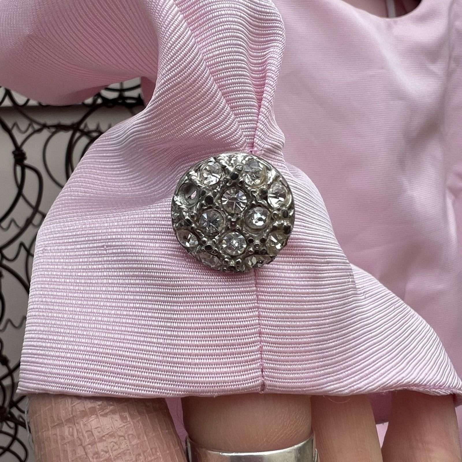 Vintage Betsy & Adam Pink Drop Waist Puff Sleeve Ruffle Prom Dress Size S / US 4 / IT 40 - 6 Thumbnail
