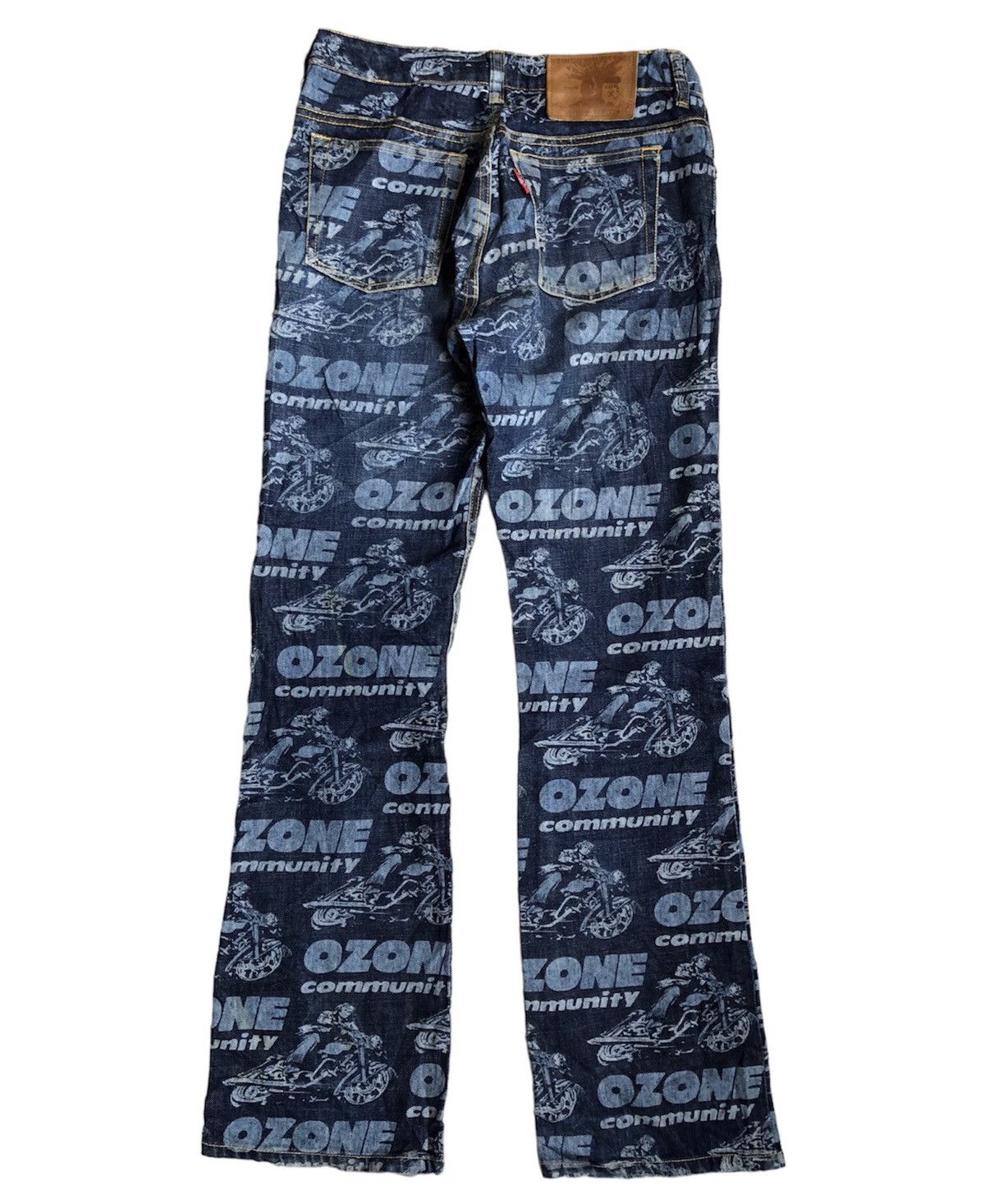 Hysteric Glamour Ozone Community All Over Print Denim Jeans Size 27" / US 4 / IT 40 - 2 Thumbnail