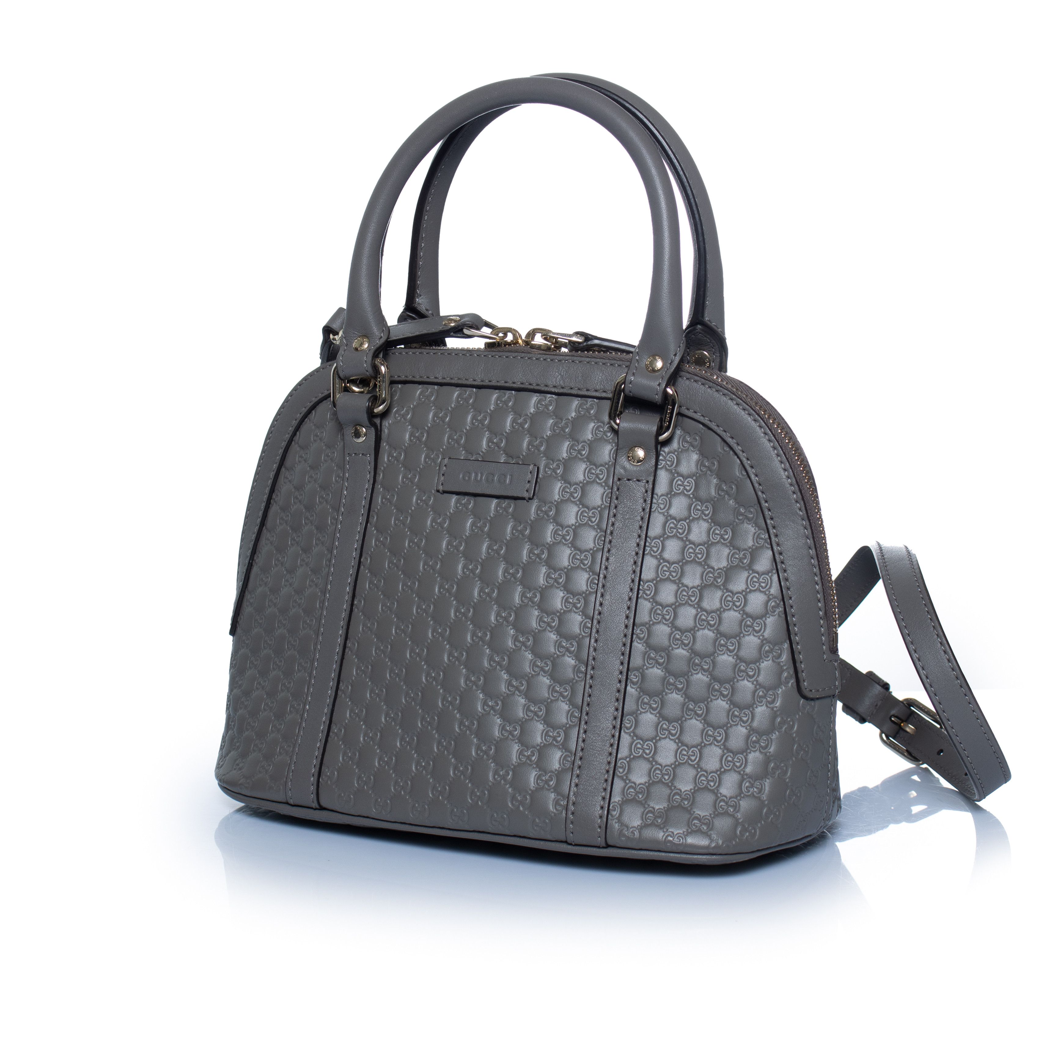 Gucci Gucci, Microguccissima dome in grey Size ONE SIZE - 3 Thumbnail