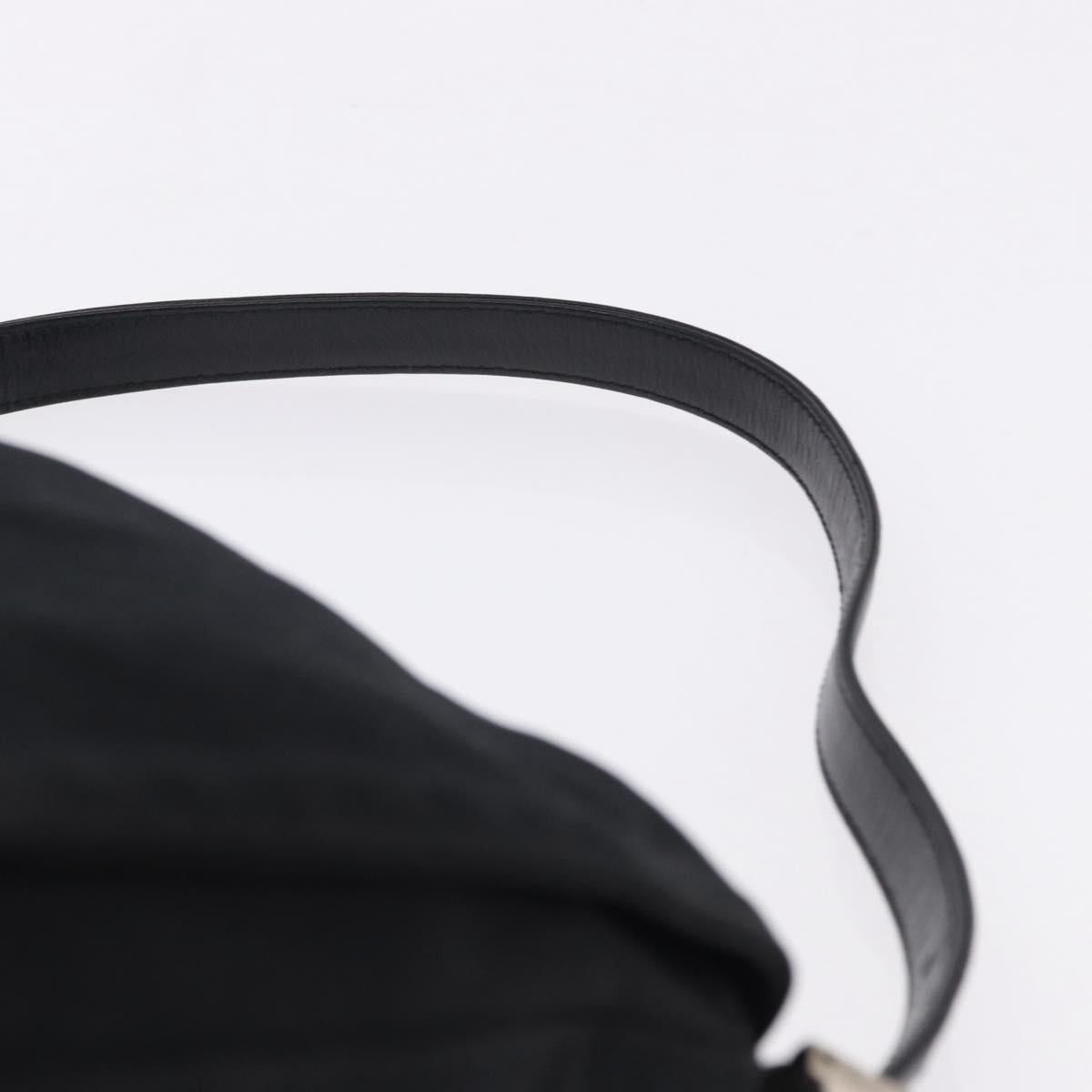 Fendi FENDI Mamma Baguette Shoulder Bag Cotton jersey Black Silver Size ONE SIZE - 8 Thumbnail