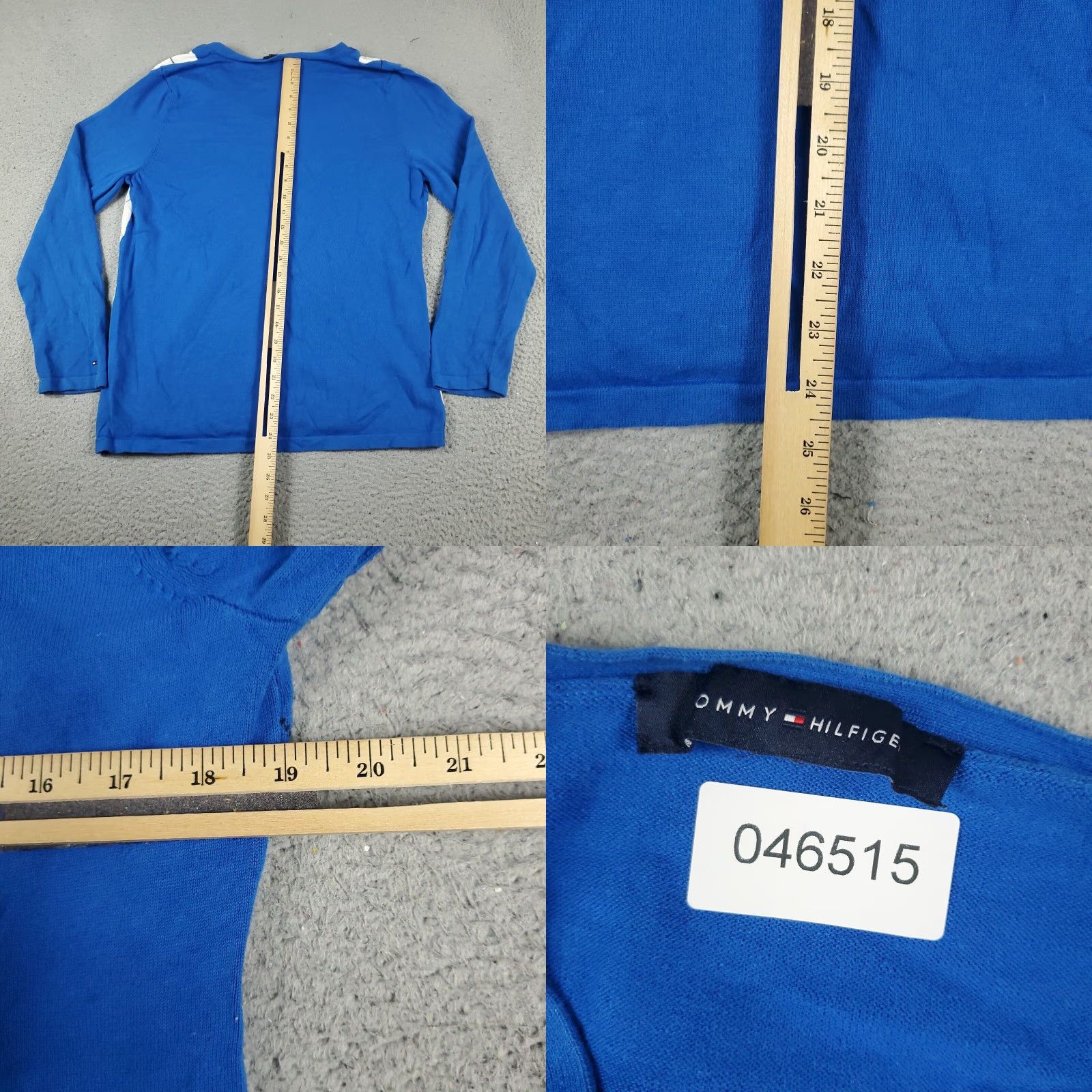 Tommy Hilfiger Tommy Hilfiger Argyle Sweater Womens Medium Blue Casual Pullover Size M / US 6-8 / IT 42-44 - 8 Thumbnail
